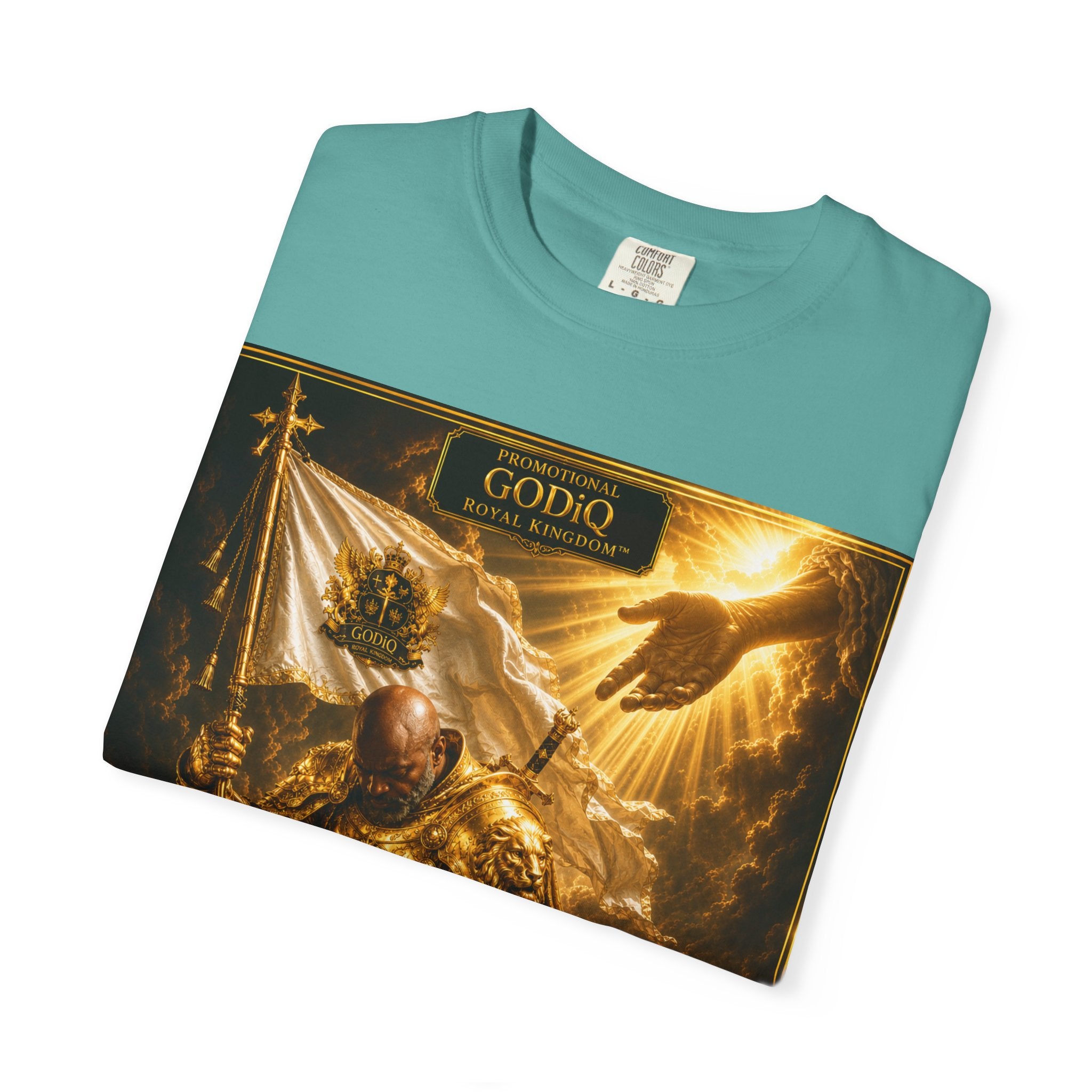 GODiQ Royal Kingdom™ "Navigating to Glory" Christian Book Cover T-Shirt – Premium Inspirational Author Tee | Sir Ron J. Brown Prophetic Memoir | Comfort Colors® 1717