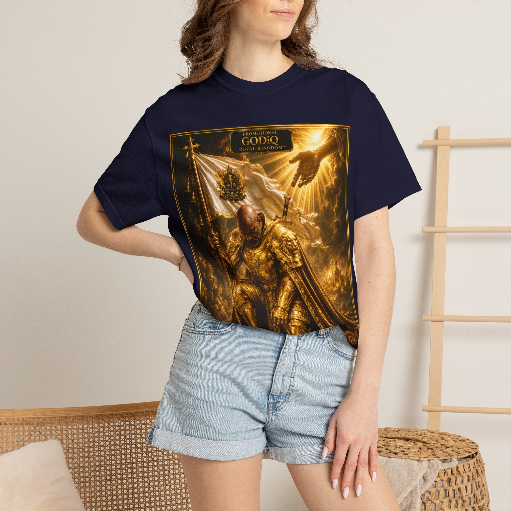 GODiQ Royal Kingdom™ "Navigating to Glory" Christian Book Cover T-Shirt – Premium Inspirational Author Tee | Sir Ron J. Brown Prophetic Memoir | Comfort Colors® 1717