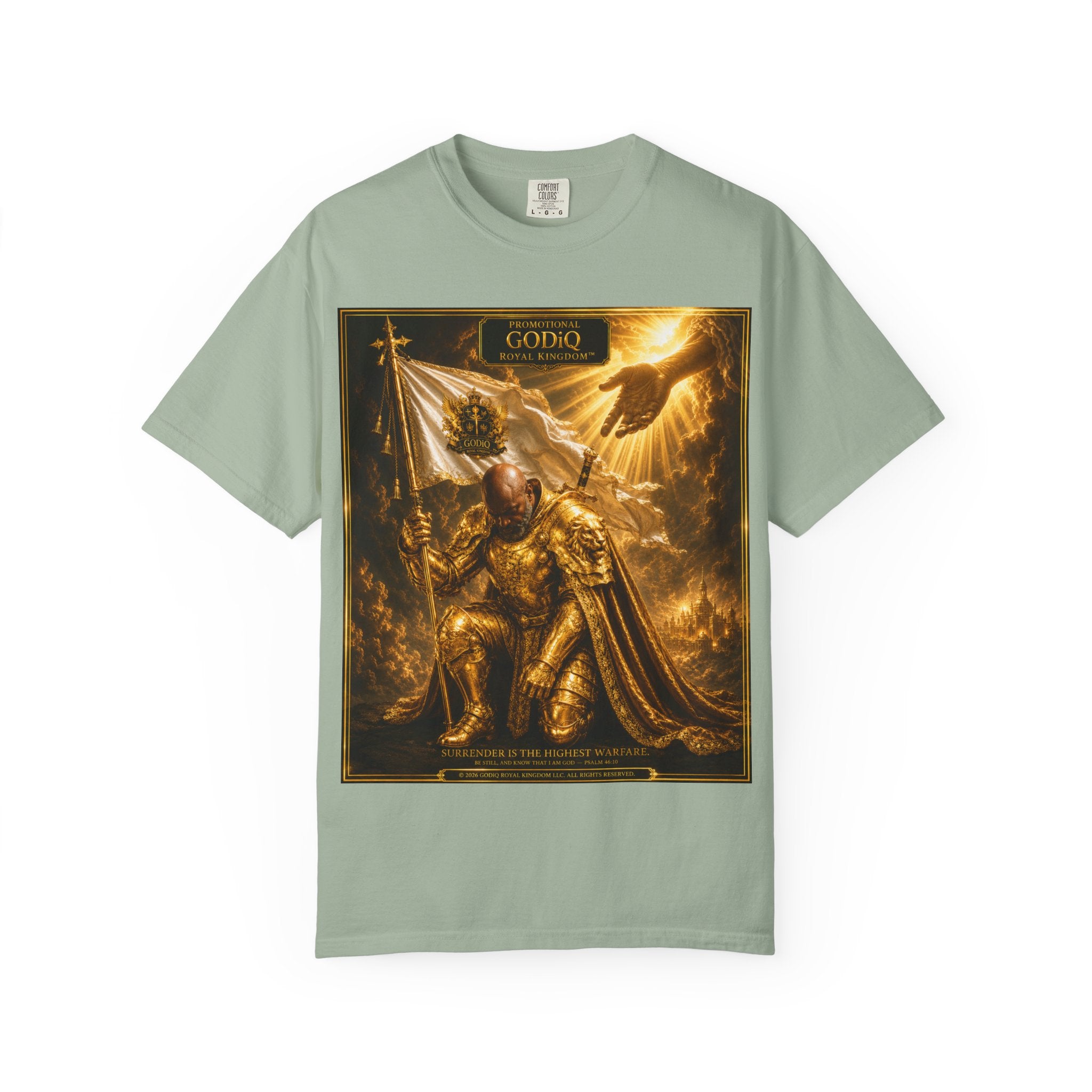 GODiQ Royal Kingdom™ "Navigating to Glory" Christian Book Cover T-Shirt – Premium Inspirational Author Tee | Sir Ron J. Brown Prophetic Memoir | Comfort Colors® 1717
