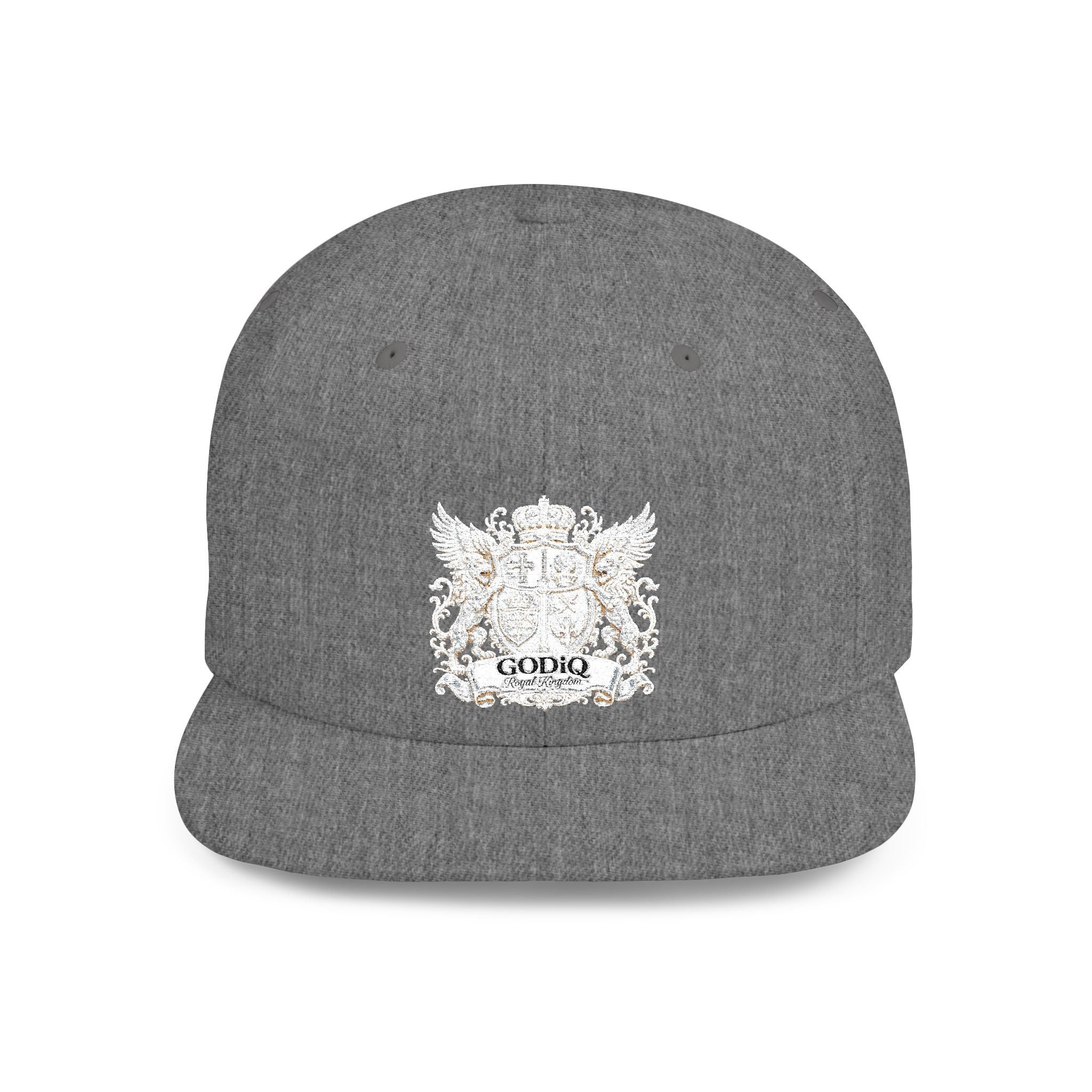 GODiQ Pearl Crest Hat Luxury Pearl Satin White Heritage Crest Cap| Premium Christian Streetwear