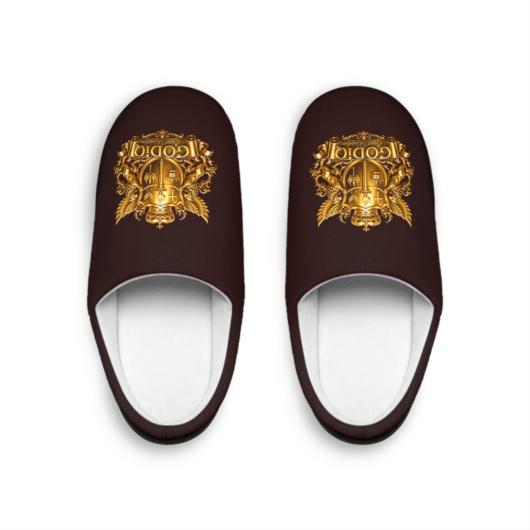 GODiQ Royal Kingdom™ 24K Gold Heraldic Crest Sticker – Premium Faith-Inspired Luxury Christian Decal | Waterproof Vinyl Logo | Kingdom Collection