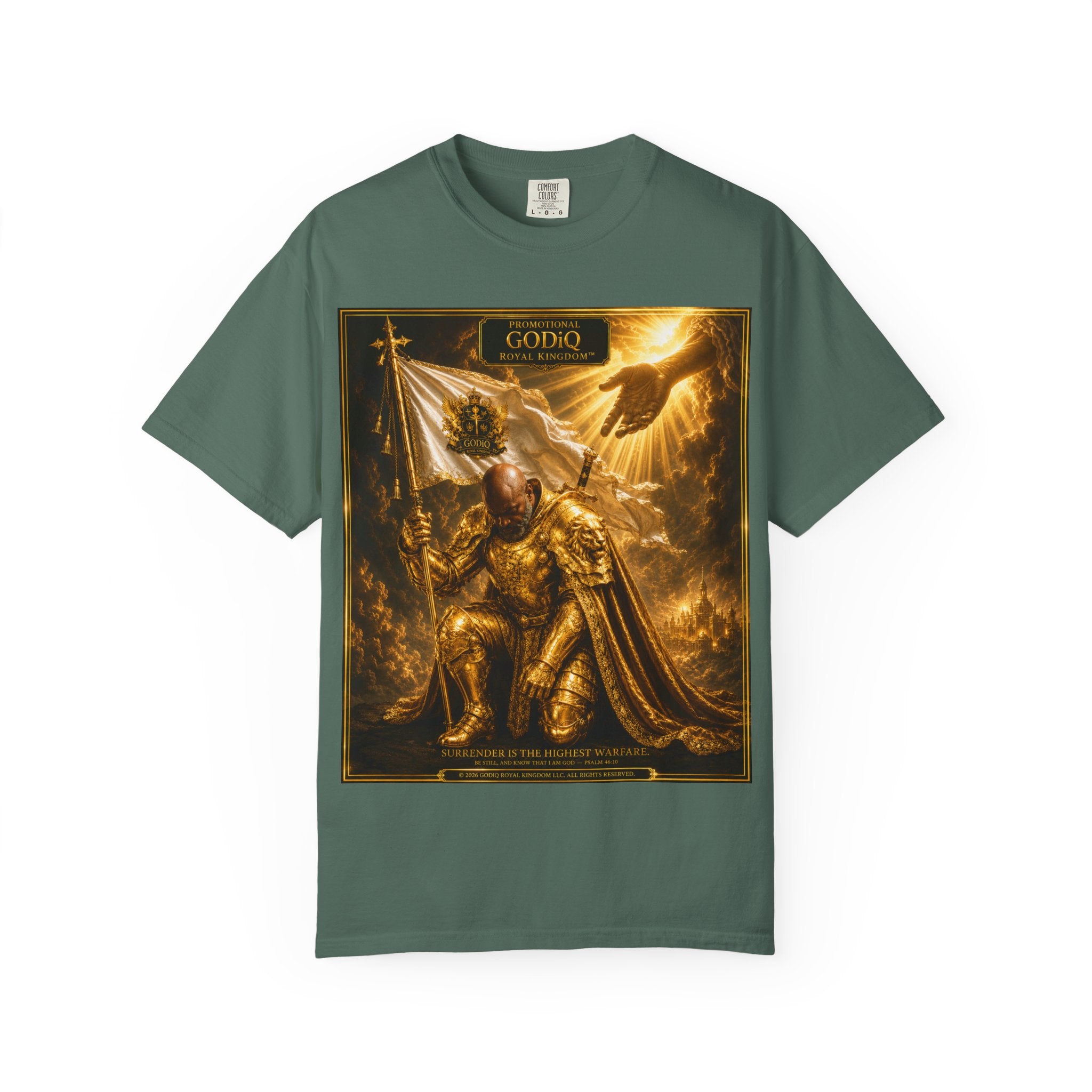 GODiQ Royal Kingdom™ "Navigating to Glory" Christian Book Cover T-Shirt – Premium Inspirational Author Tee | Sir Ron J. Brown Prophetic Memoir | Comfort Colors® 1717