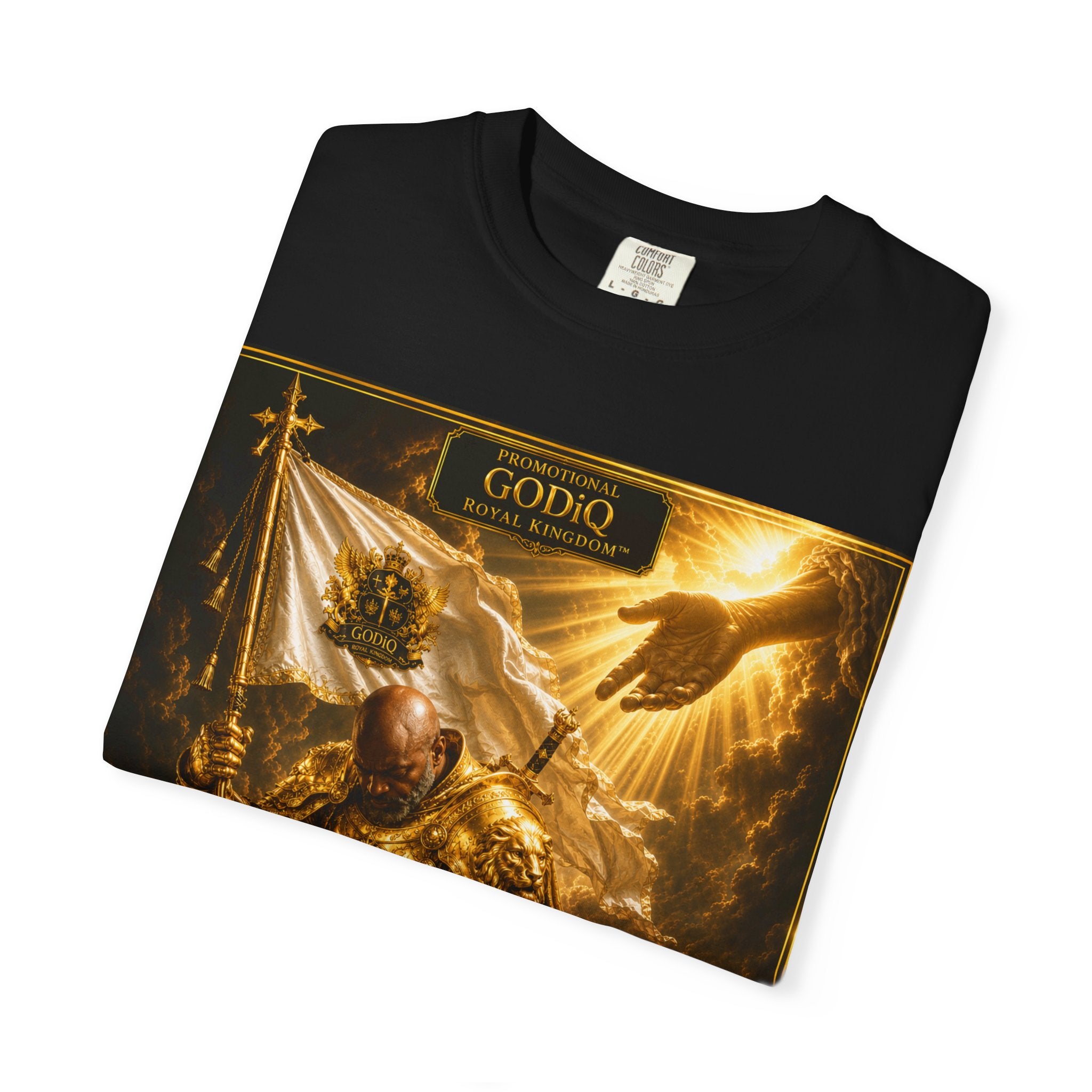 GODiQ Royal Kingdom™ "Navigating to Glory" Christian Book Cover T-Shirt – Premium Inspirational Author Tee | Sir Ron J. Brown Prophetic Memoir | Comfort Colors® 1717