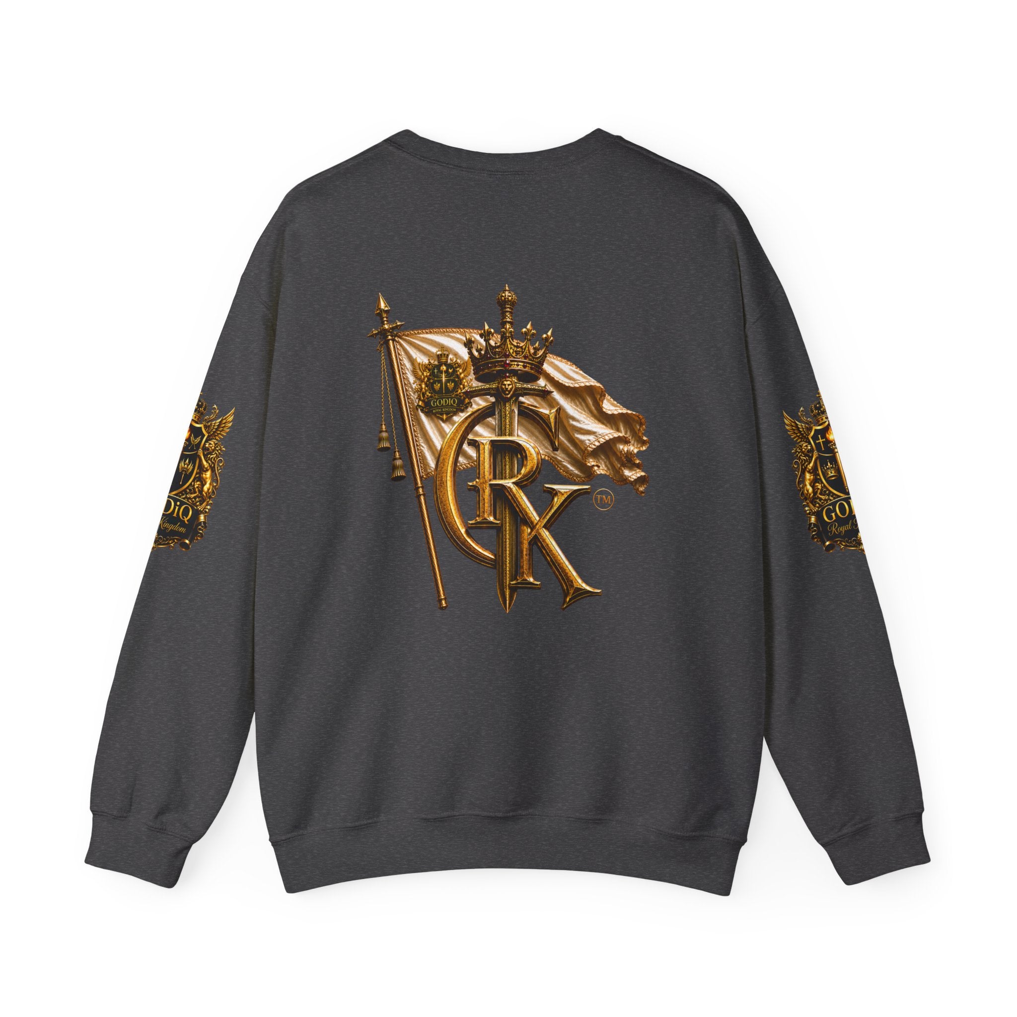 GODiQ Royal Kingdom™ "Lord I Need You Right Now" Crewneck Sweatshirt | Luxury Christian Graphic Sweatshirt | Premium Faith Streetwear | Gold Script Gospel Apparel