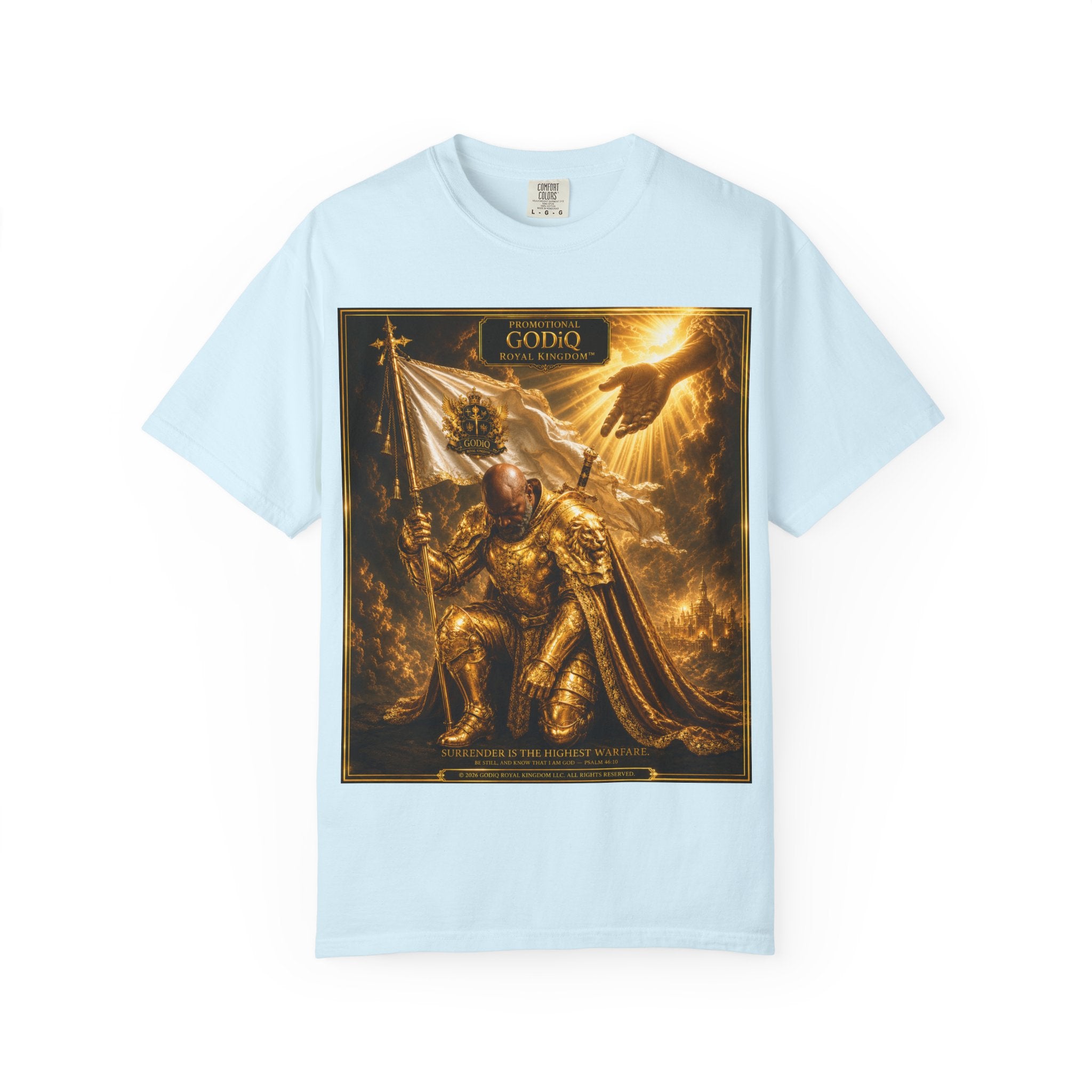 GODiQ Royal Kingdom™ "Navigating to Glory" Christian Book Cover T-Shirt – Premium Inspirational Author Tee | Sir Ron J. Brown Prophetic Memoir | Comfort Colors® 1717