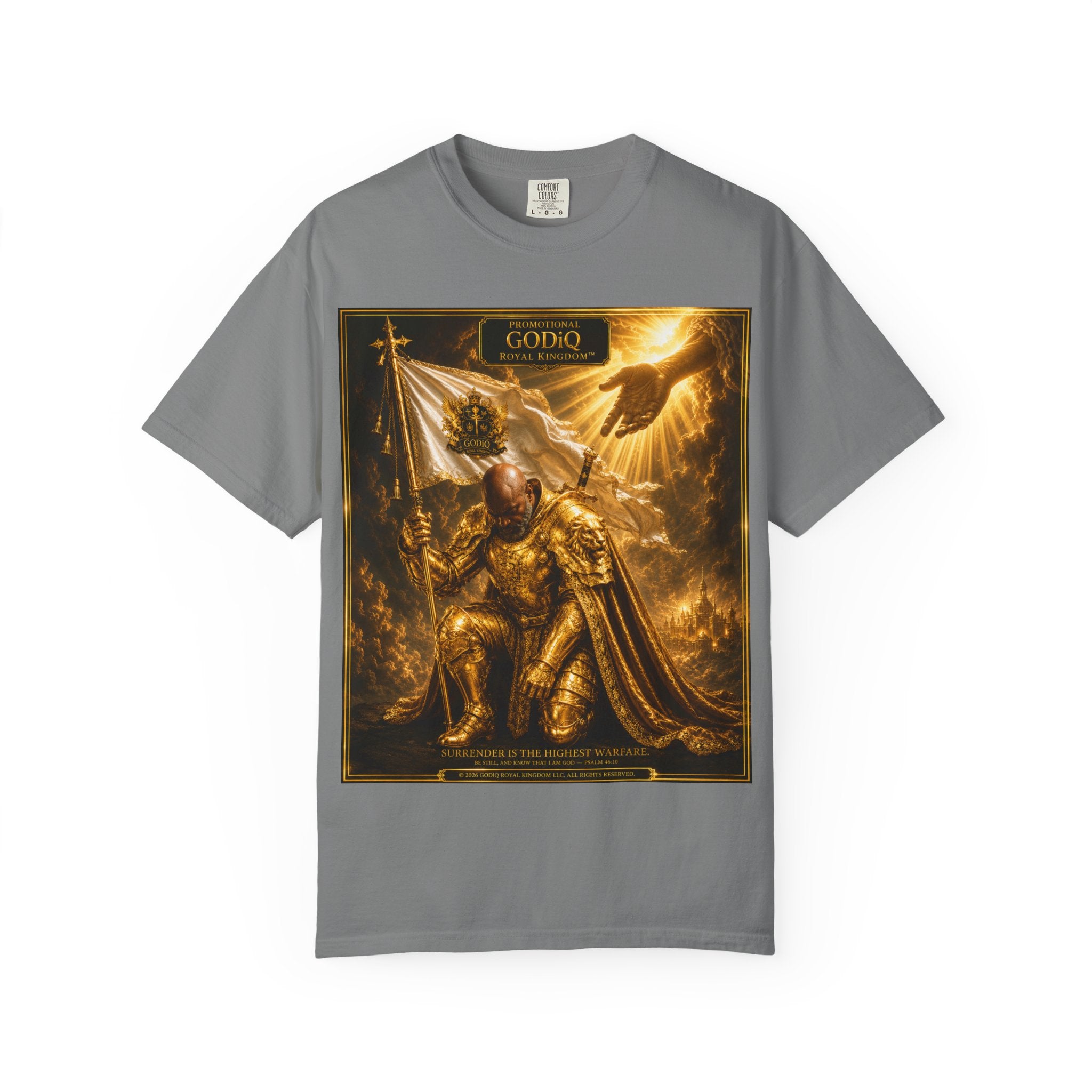 GODiQ Royal Kingdom™ "Navigating to Glory" Christian Book Cover T-Shirt – Premium Inspirational Author Tee | Sir Ron J. Brown Prophetic Memoir | Comfort Colors® 1717
