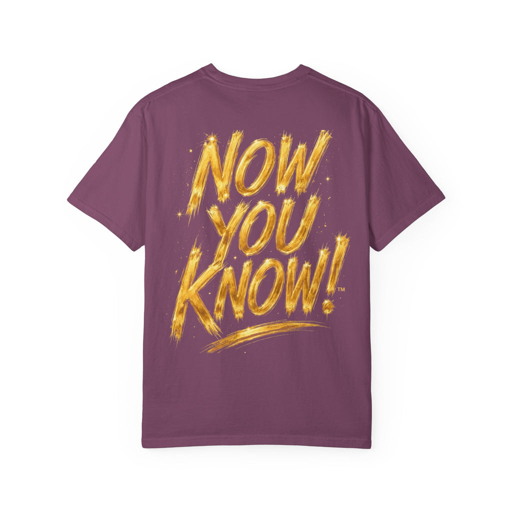GODiQ Royal Kingdom™ Urban Armor Wear – "Now You Know" 18K Gold Graphic Unisex T-shirt