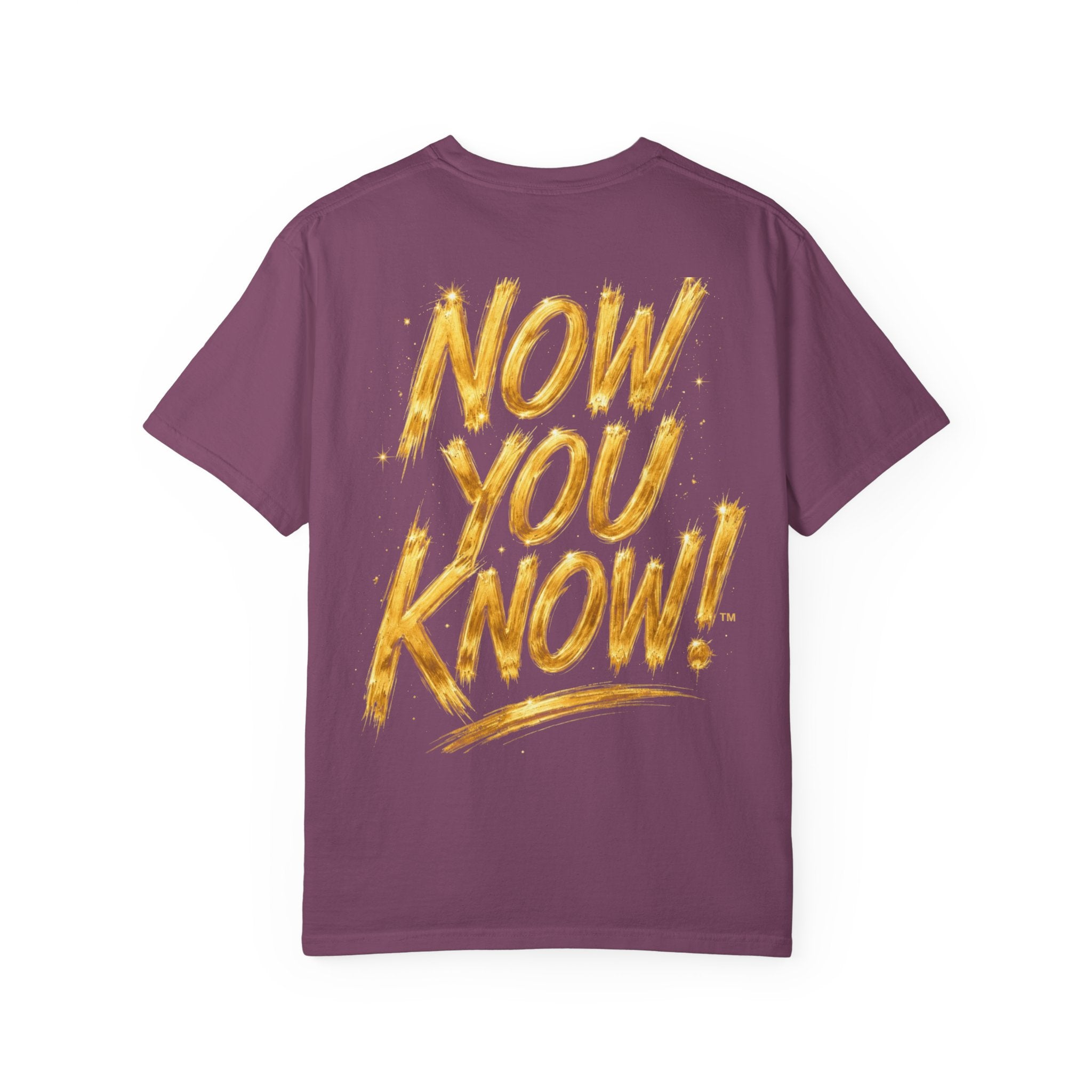 GODiQ Royal Kingdom™ Urban Armor Wear – "Now You Know" 18K Gold Graphic Unisex T-shirt
