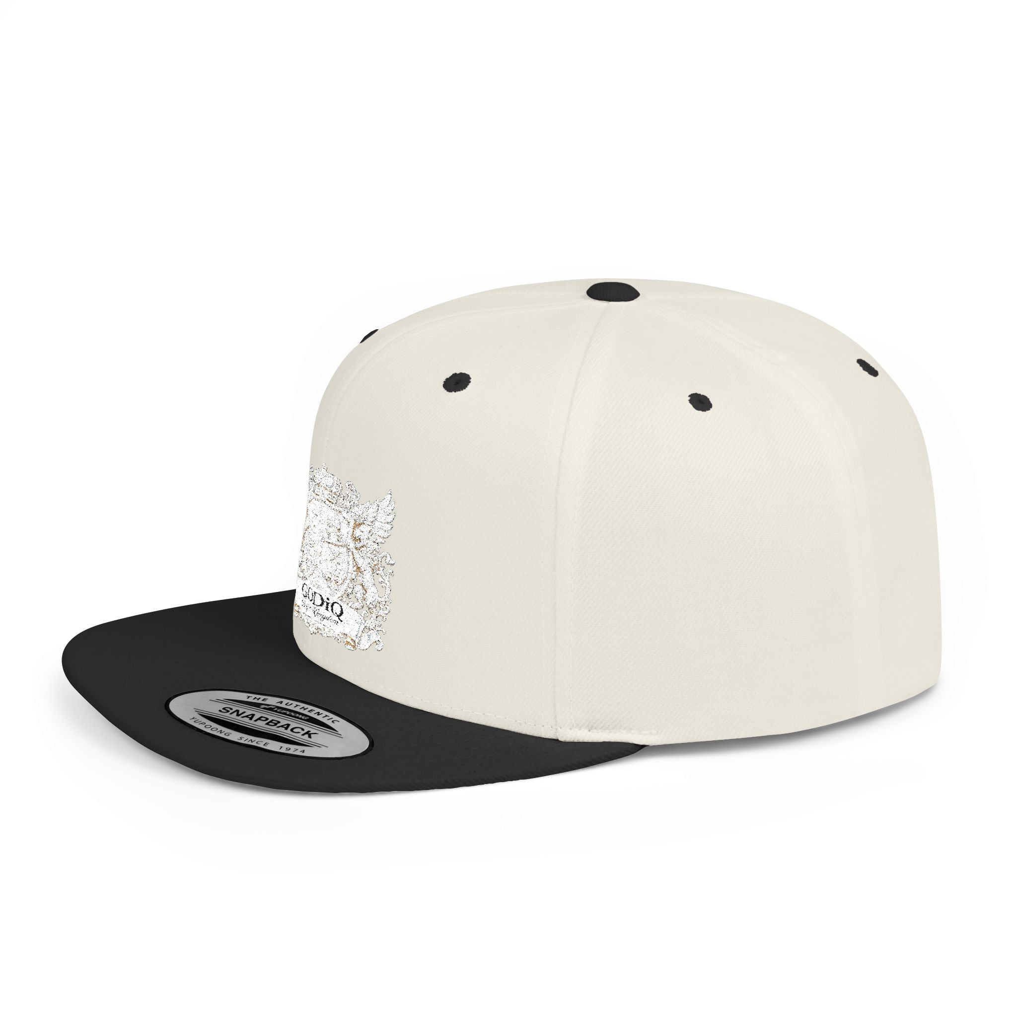 GODiQ Pearl Crest Hat Luxury Pearl Satin White Heritage Crest Cap| Premium Christian Streetwear
