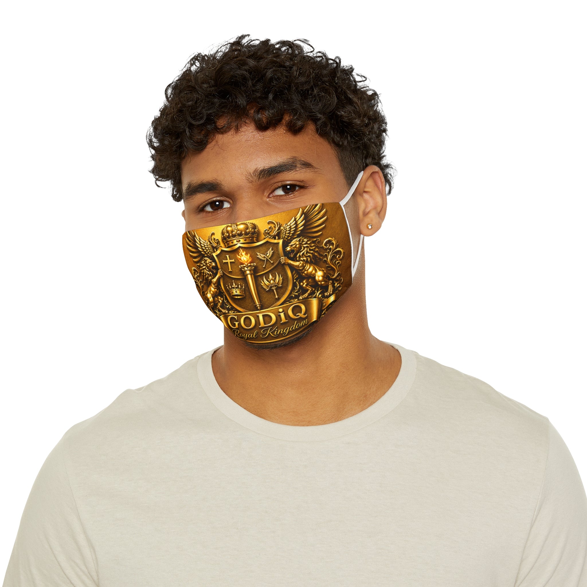 GODiQ™ "No Weapon Formed Against Me" Christian Face Mask – Luxury Faith Shield | Urban Armor Wear™ Premium Snug-Fit Mask