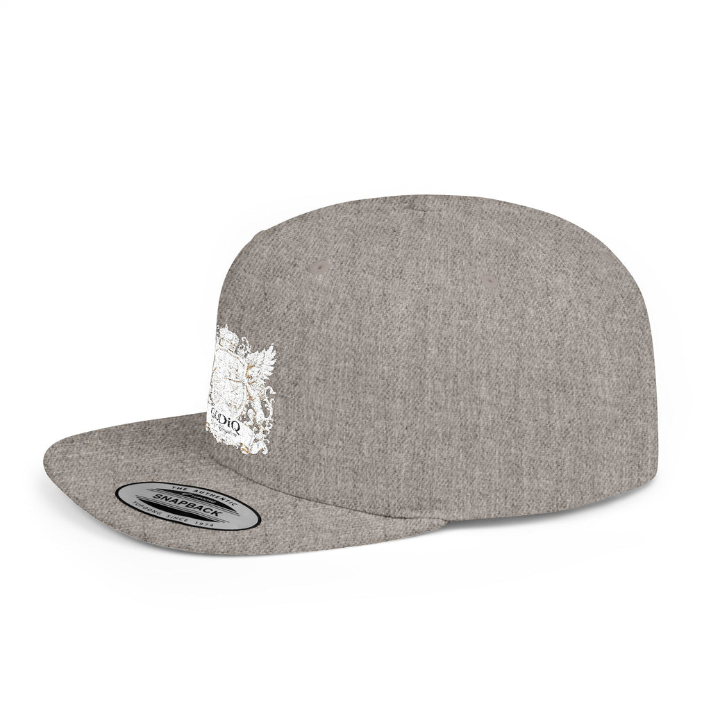 GODiQ Pearl Crest Hat Luxury Pearl Satin White Heritage Crest Cap| Premium Christian Streetwear