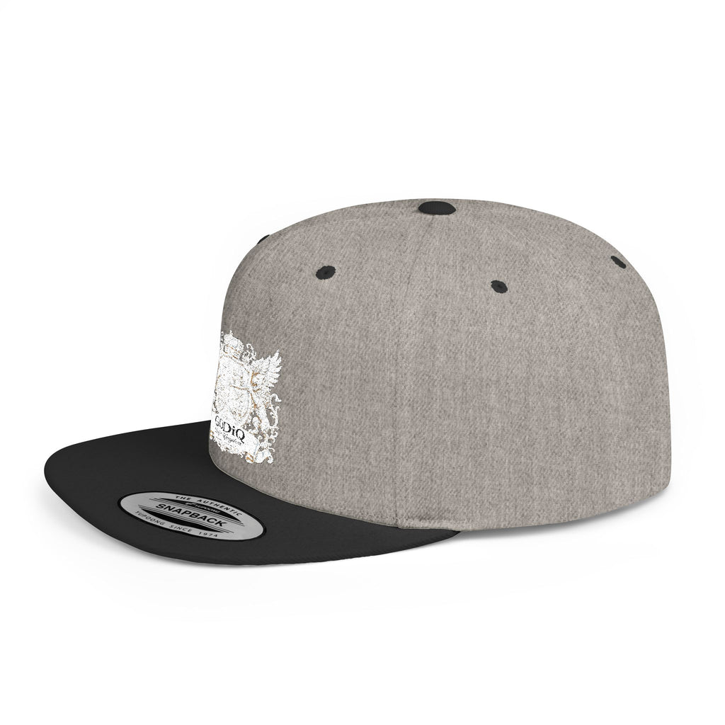 GODiQ Pearl Crest Hat Luxury Pearl Satin White Heritage Crest Cap| Premium Christian Streetwear