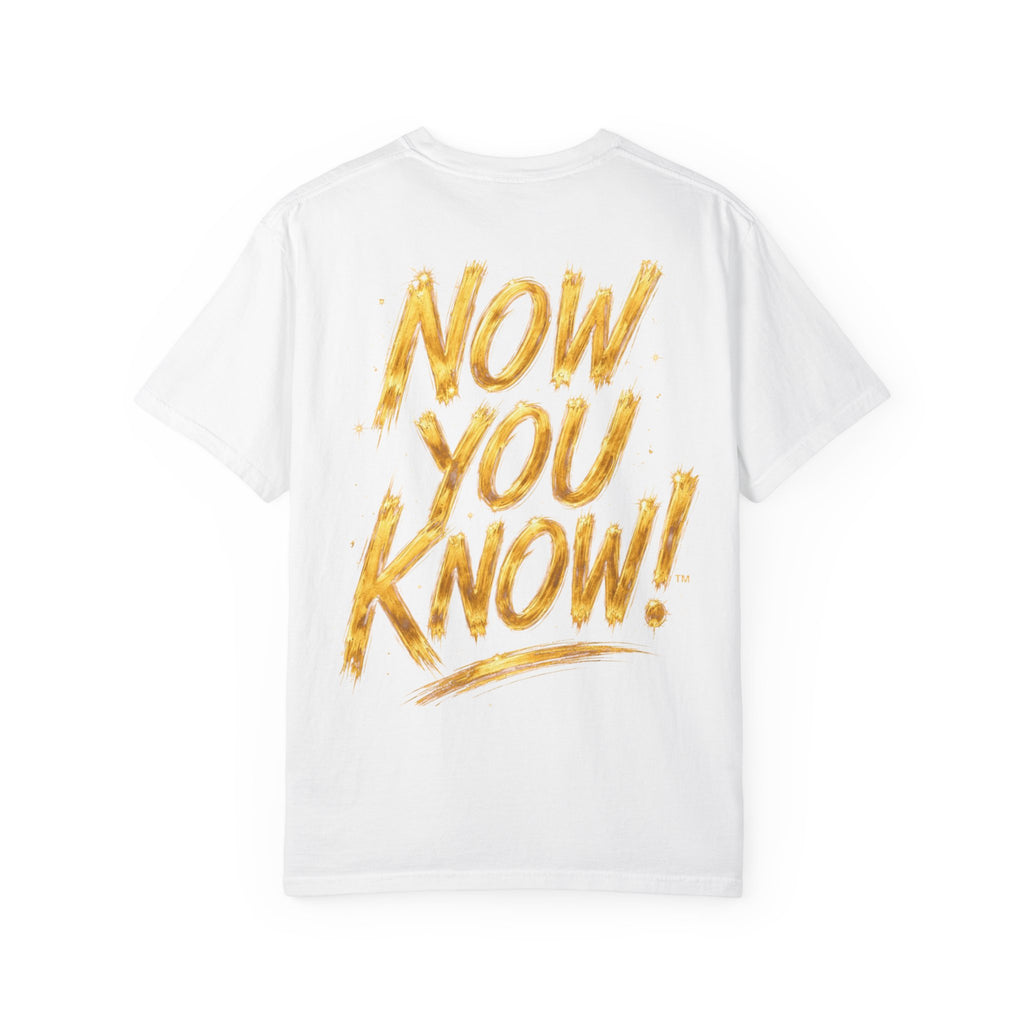 GODiQ Royal Kingdom™ Urban Armor Wear – "Now You Know" 18K Gold Graphic Unisex T-shirt