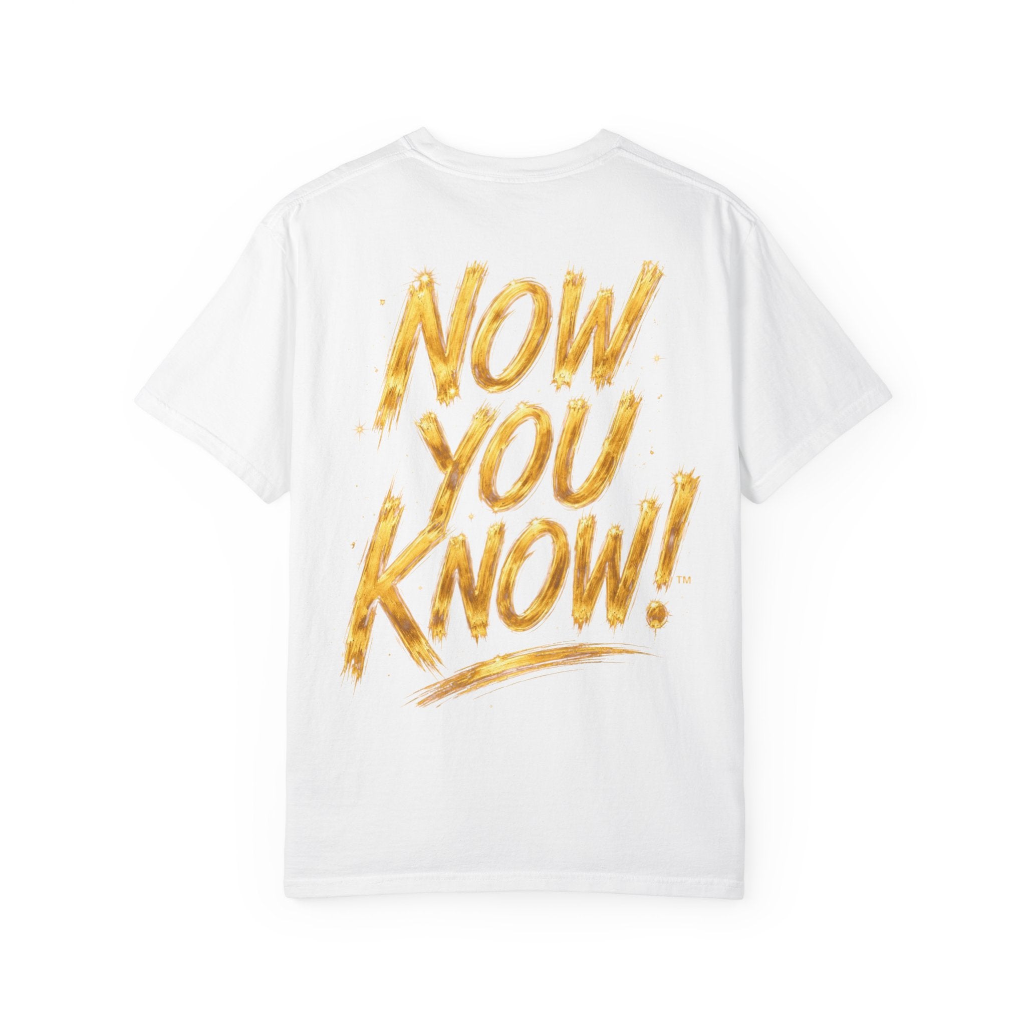 GODiQ Royal Kingdom™ Urban Armor Wear – "Now You Know" 18K Gold Graphic Unisex T-shirt
