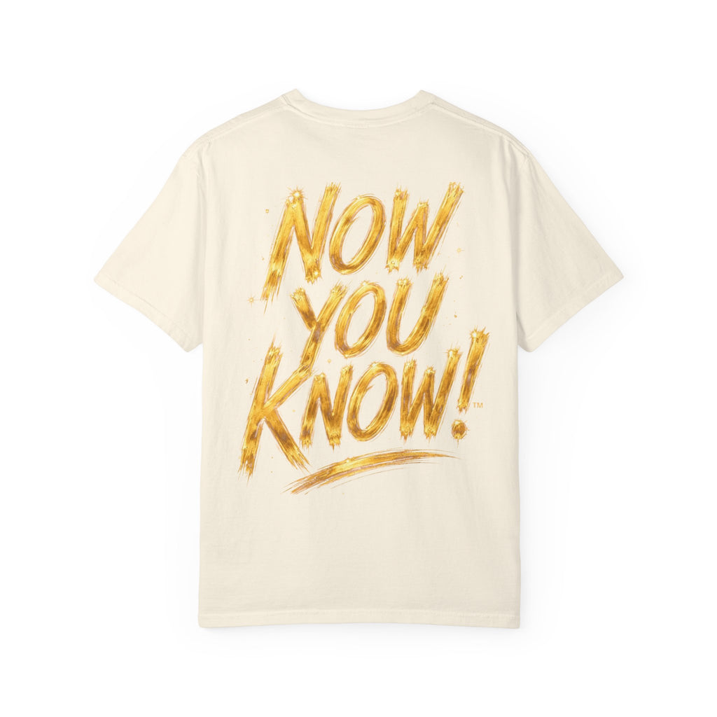 GODiQ Royal Kingdom™ Urban Armor Wear – "Now You Know" 18K Gold Graphic Unisex T-shirt