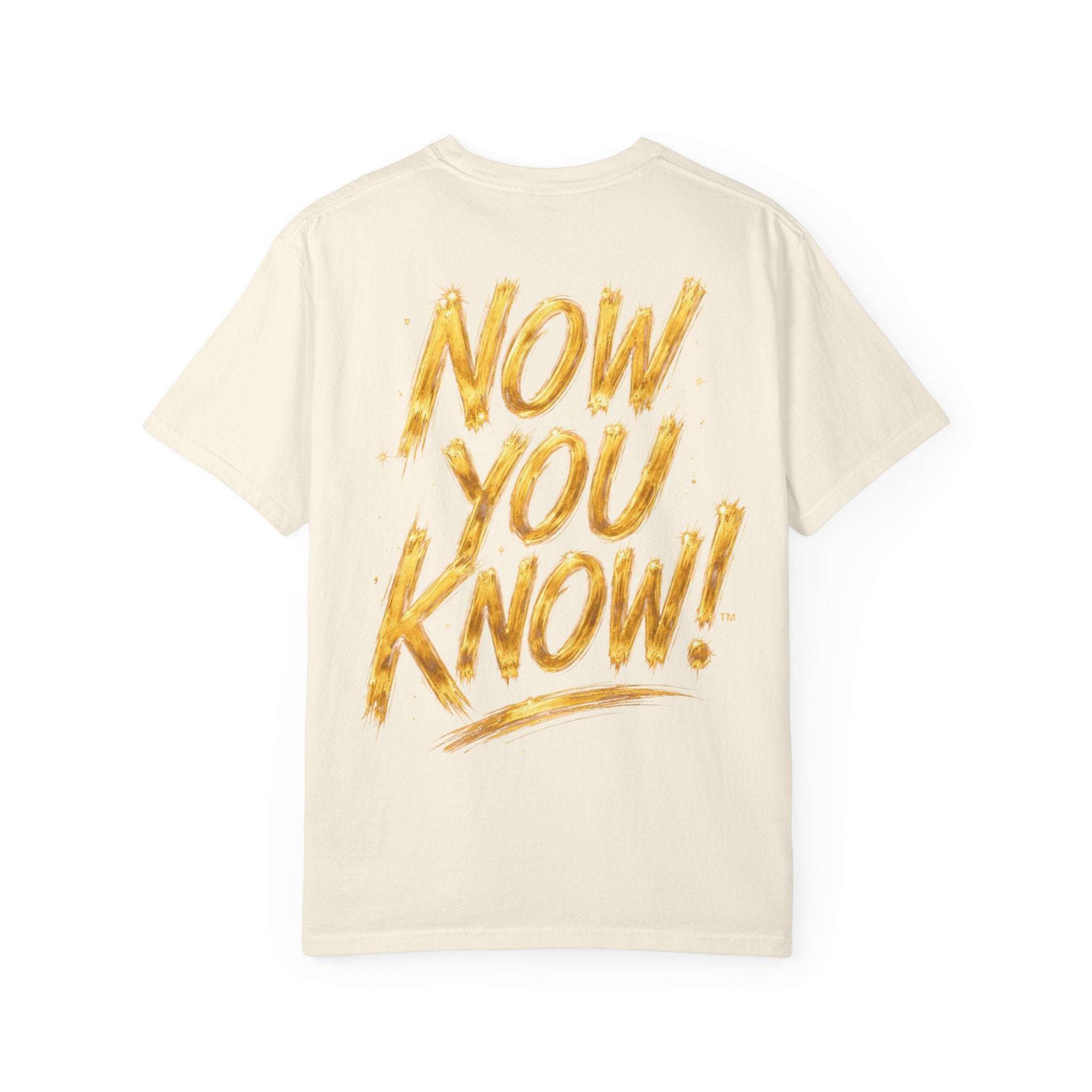 GODiQ Royal Kingdom™ Urban Armor Wear – "Now You Know" 18K Gold Graphic Unisex T-shirt