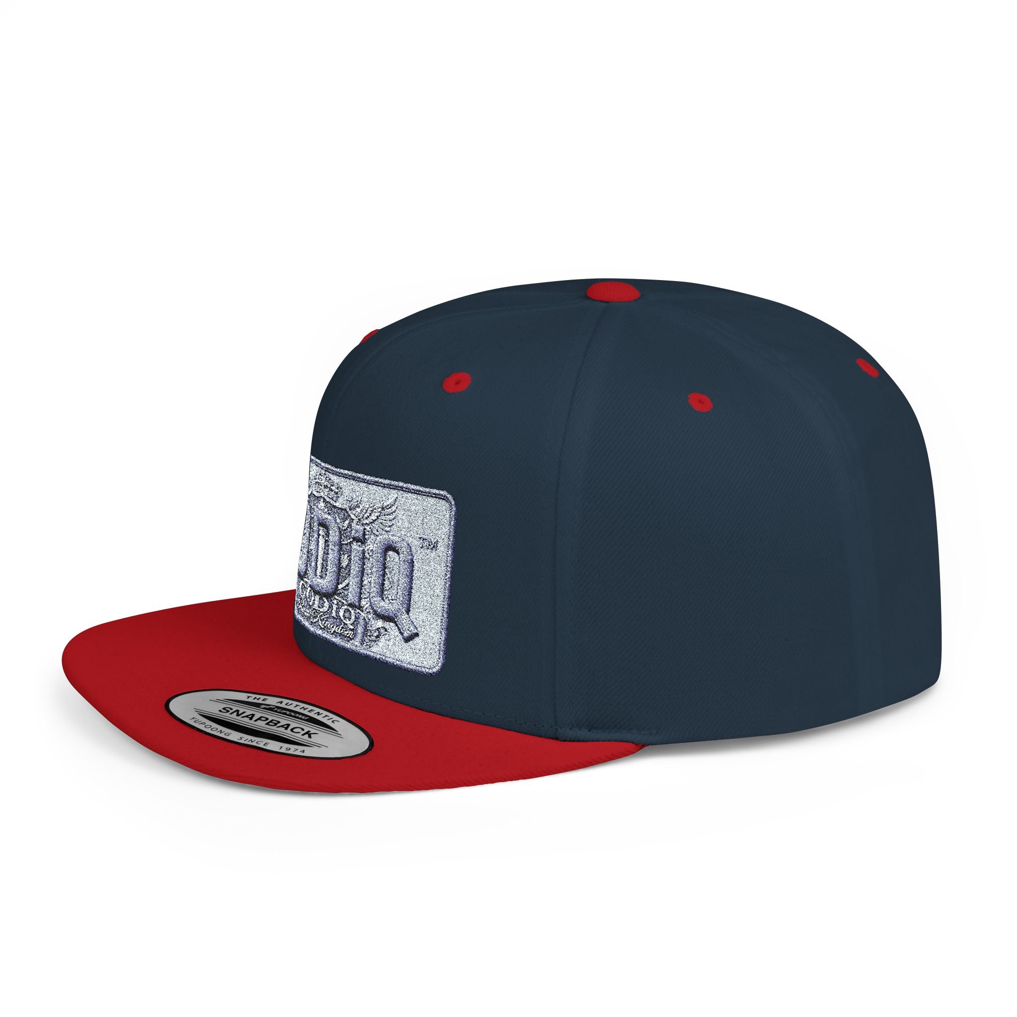 GODiQ Royal Kingdom™ Urban Armor Wear™ Sparkle Sequin GODiQ™ Patch Flat Bill Snapback | Luxury Christian Streetwear Cap