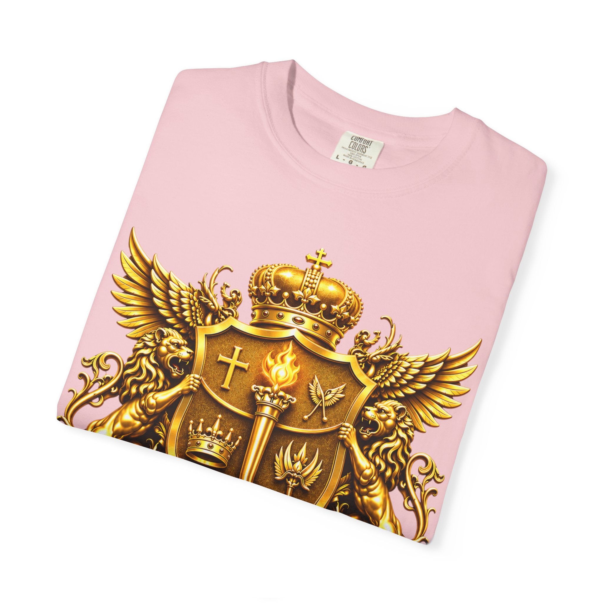 GODiQ™ Royal Crest T-Shirt – Urban Armor™ Premium Christian Faith Graphic Tee | Luxury Kingdom Apparel
