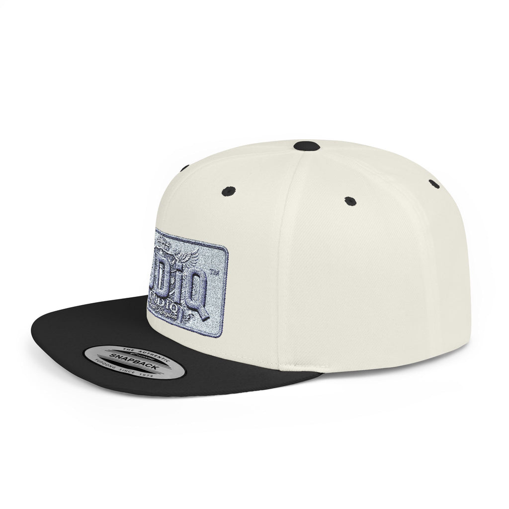 GODiQ Royal Kingdom™ Urban Armor Wear™ Sparkle Sequin GODiQ™ Patch Flat Bill Snapback | Luxury Christian Streetwear Cap