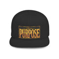 GODiQ Royal Kingdom™ Divine Purpose™ Snapback Hat – "PURPOSE" Premium Flat Bill Cap | Luxury Christian Streetwear | Urban Armor Wear™ Kingdom Identity Hat