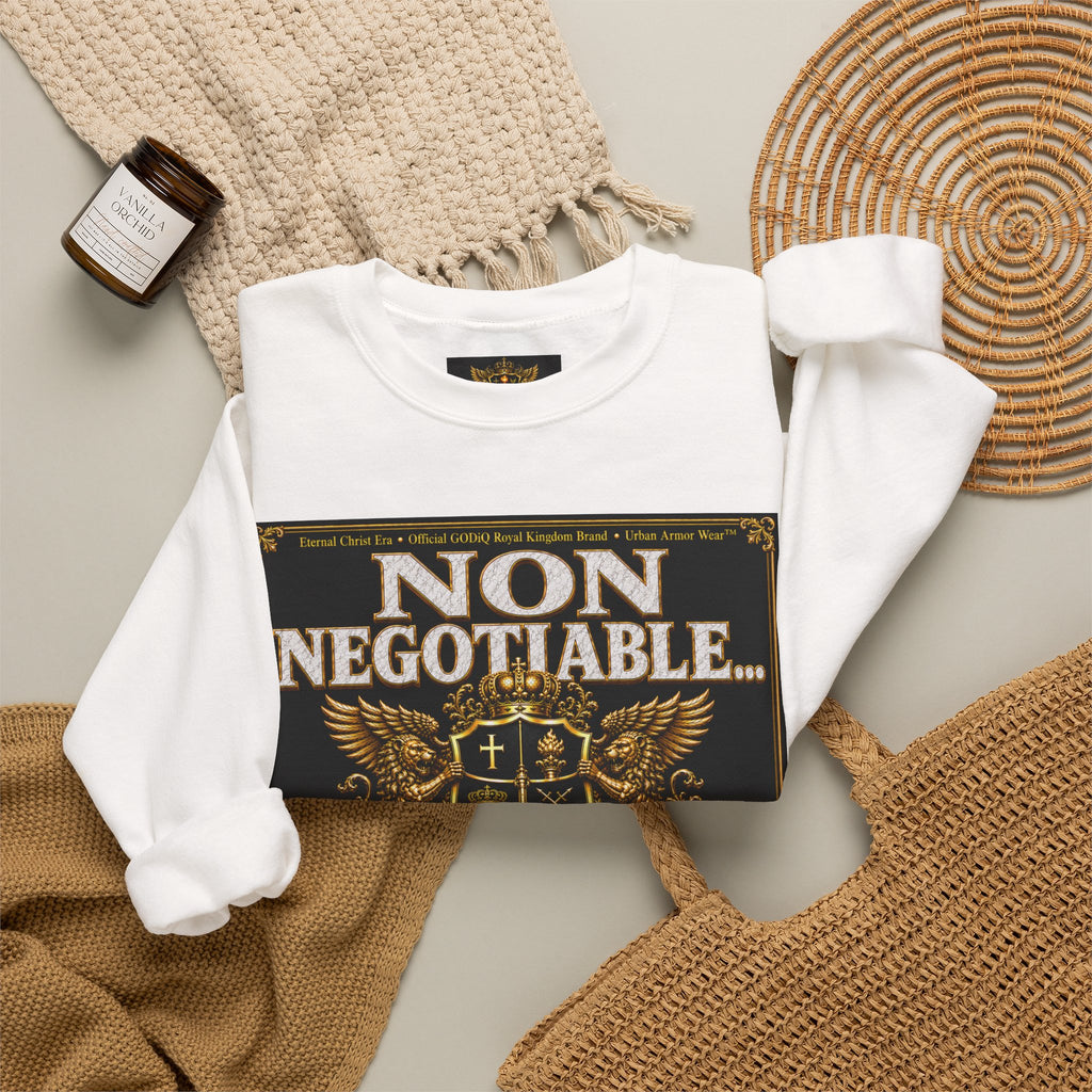 Faith Statement Sweatshirt - "Non Negotiable: Soul Sold Out For God" Crewneck