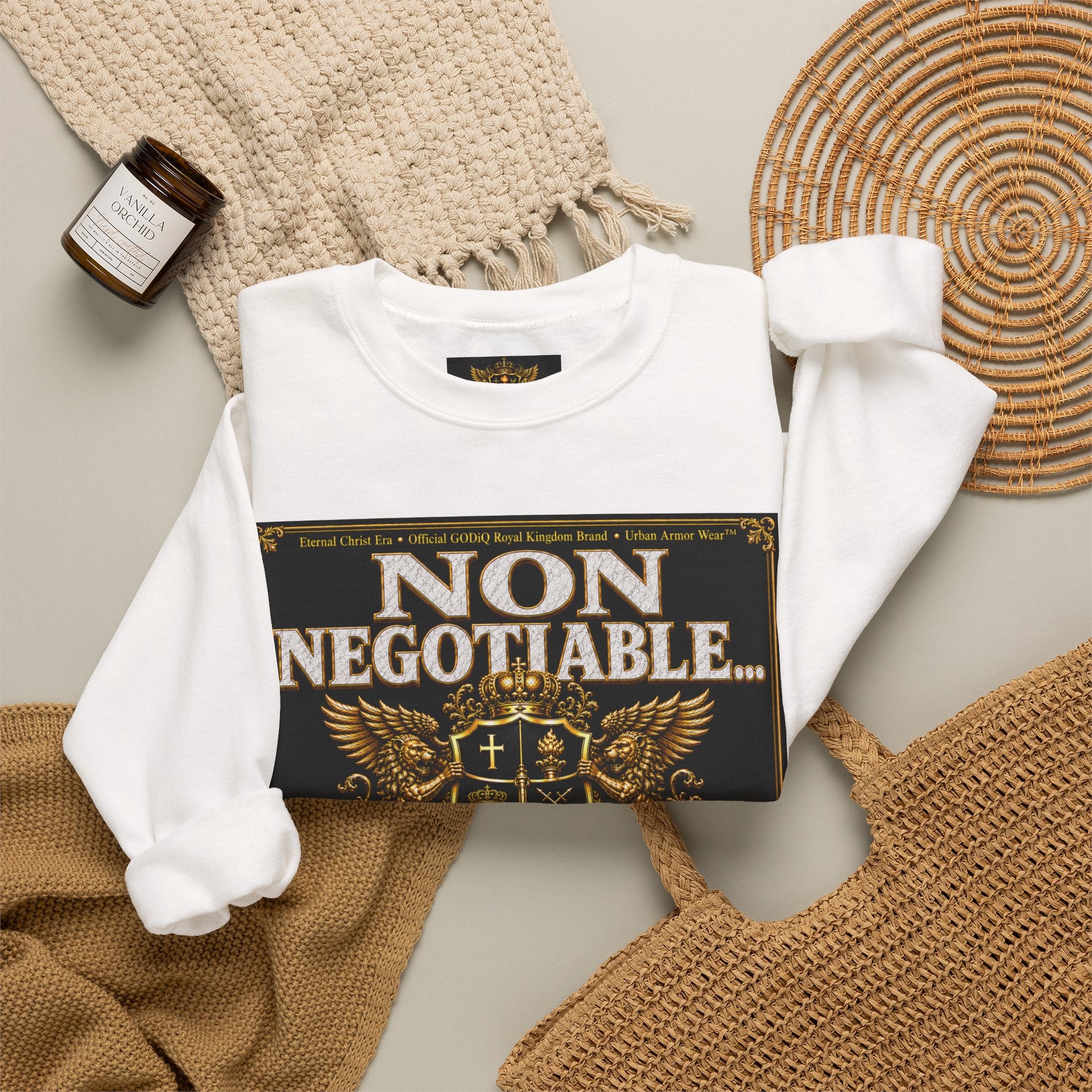 Faith Statement Sweatshirt - "Non Negotiable: Soul Sold Out For God" Crewneck