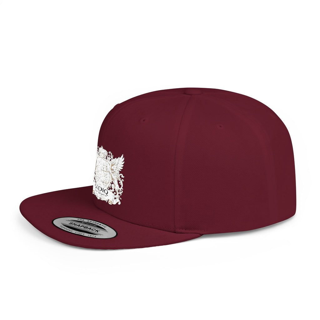 GODiQ Pearl Crest Hat Luxury Pearl Satin White Heritage Crest Cap| Premium Christian Streetwear