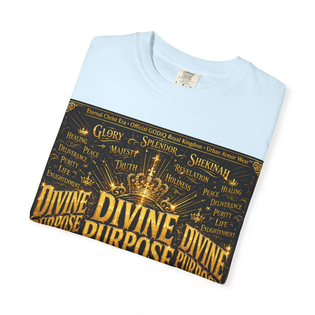 GODiQ Royal Kingdom™ Divine Purpose T-Shirt – "My Ultimate Purpose Is To Glorify You, God" Luxury Christian Graphic Tee | Premium 24K Gold Faith Apparel | Urban Armor Wear™ Inspirational Streetwear...
