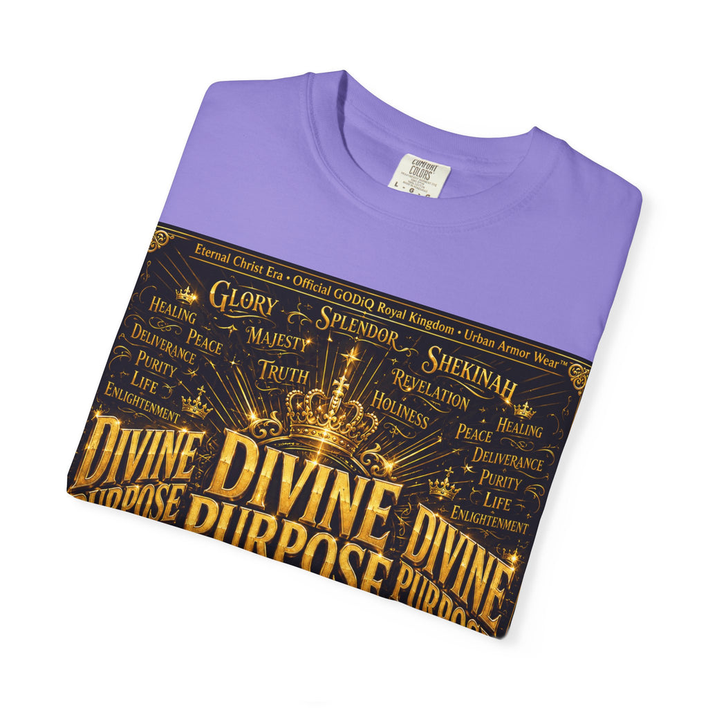 GODiQ Royal Kingdom™ Divine Purpose T-Shirt – "My Ultimate Purpose Is To Glorify You, God" Luxury Christian Graphic Tee | Premium 24K Gold Faith Apparel | Urban Armor Wear™ Inspirational Streetwear...