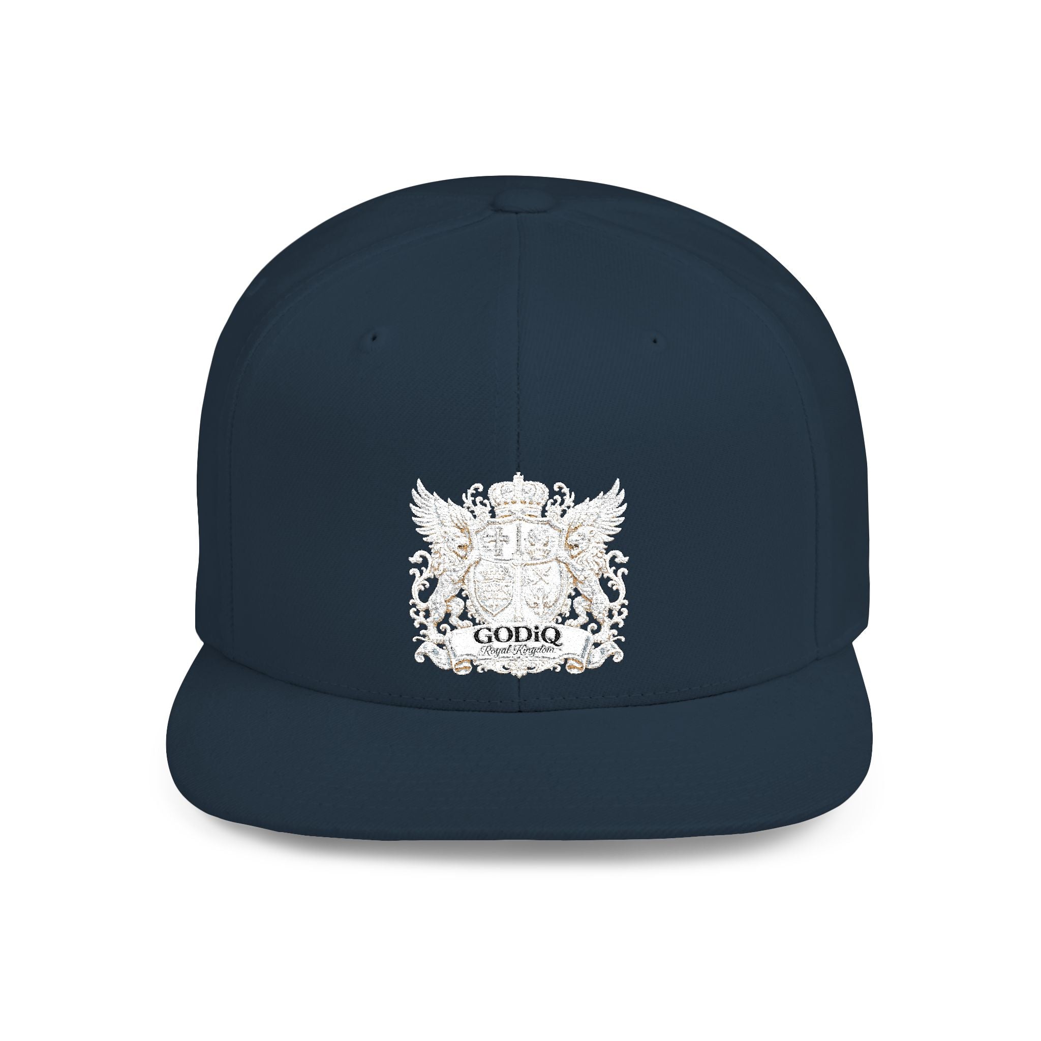 GODiQ Pearl Crest Hat Luxury Pearl Satin White Heritage Crest Cap| Premium Christian Streetwear