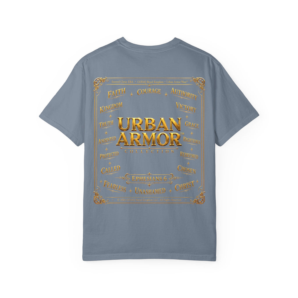 GODiQ™ Royal Crest T-Shirt – Urban Armor™ Premium Christian Faith Graphic Tee | Luxury Kingdom Apparel