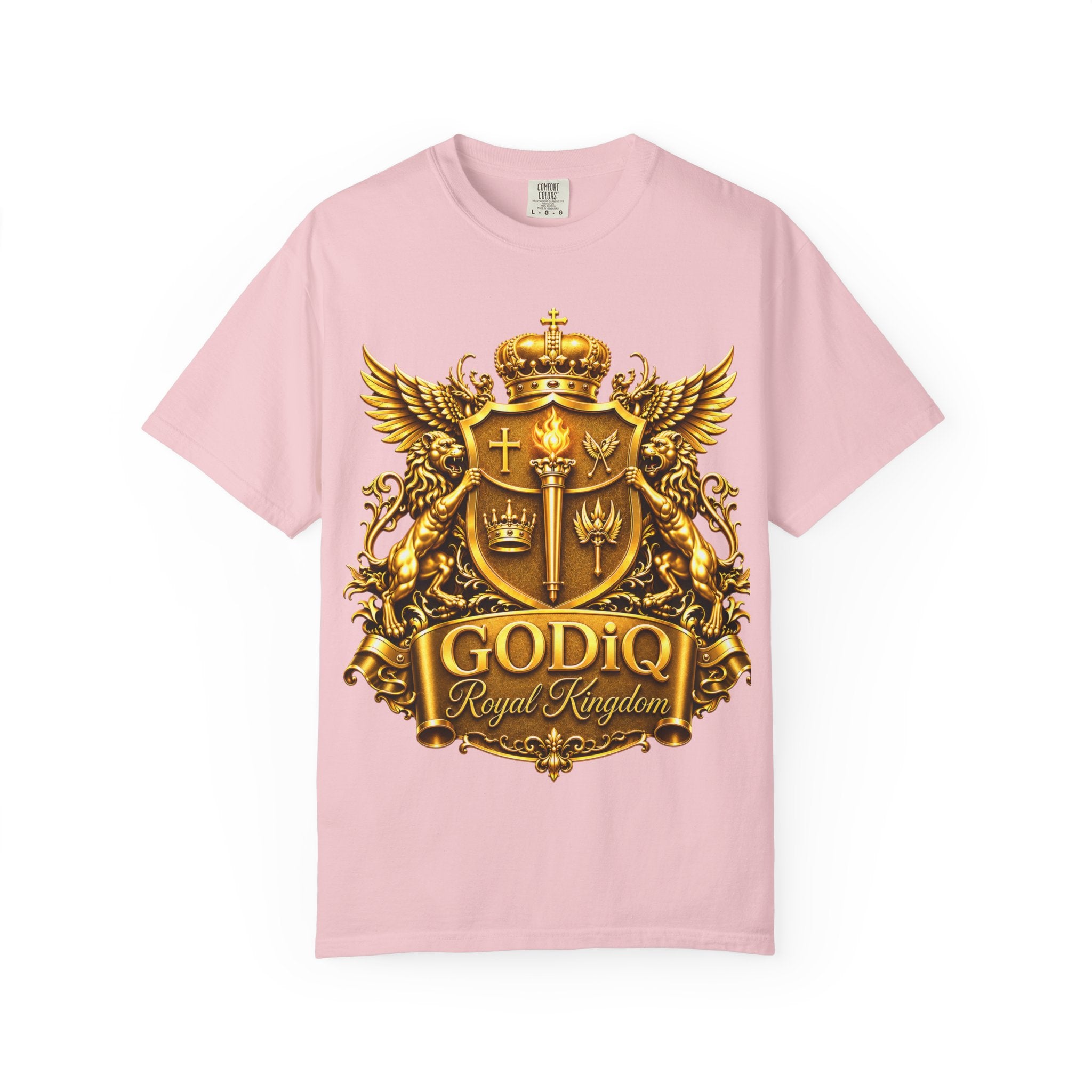 GODiQ™ Royal Crest T-Shirt – Urban Armor™ Premium Christian Faith Graphic Tee | Luxury Kingdom Apparel