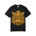 GODiQ™ Royal Crest T-Shirt – Urban Armor™ Premium Christian Faith Graphic Tee | Luxury Kingdom Apparel