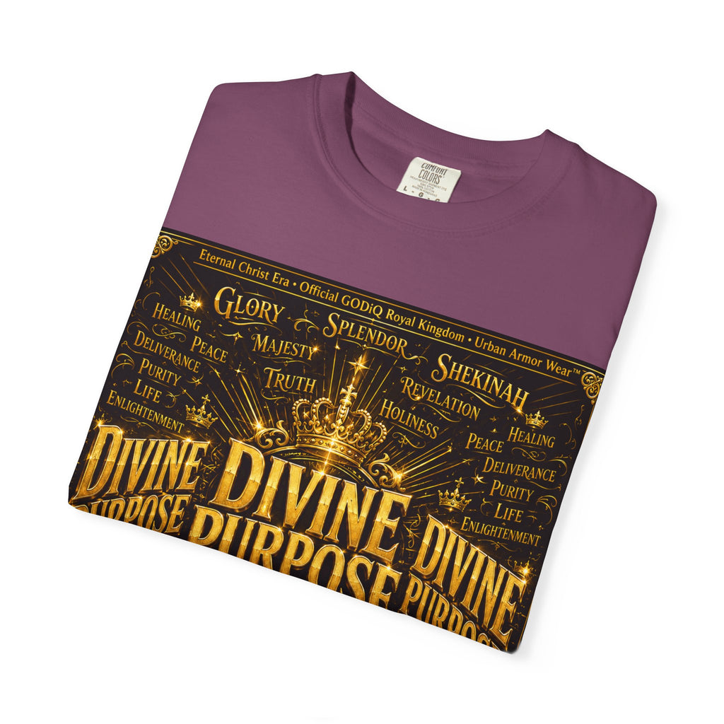 GODiQ Royal Kingdom™ Divine Purpose T-Shirt – "My Ultimate Purpose Is To Glorify You, God" Luxury Christian Graphic Tee | Premium 24K Gold Faith Apparel | Urban Armor Wear™ Inspirational Streetwear...