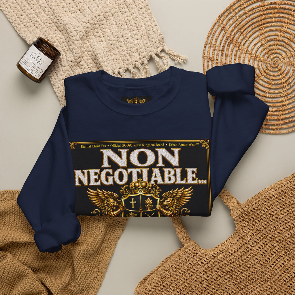 Faith Statement Sweatshirt - "Non Negotiable: Soul Sold Out For God" Crewneck