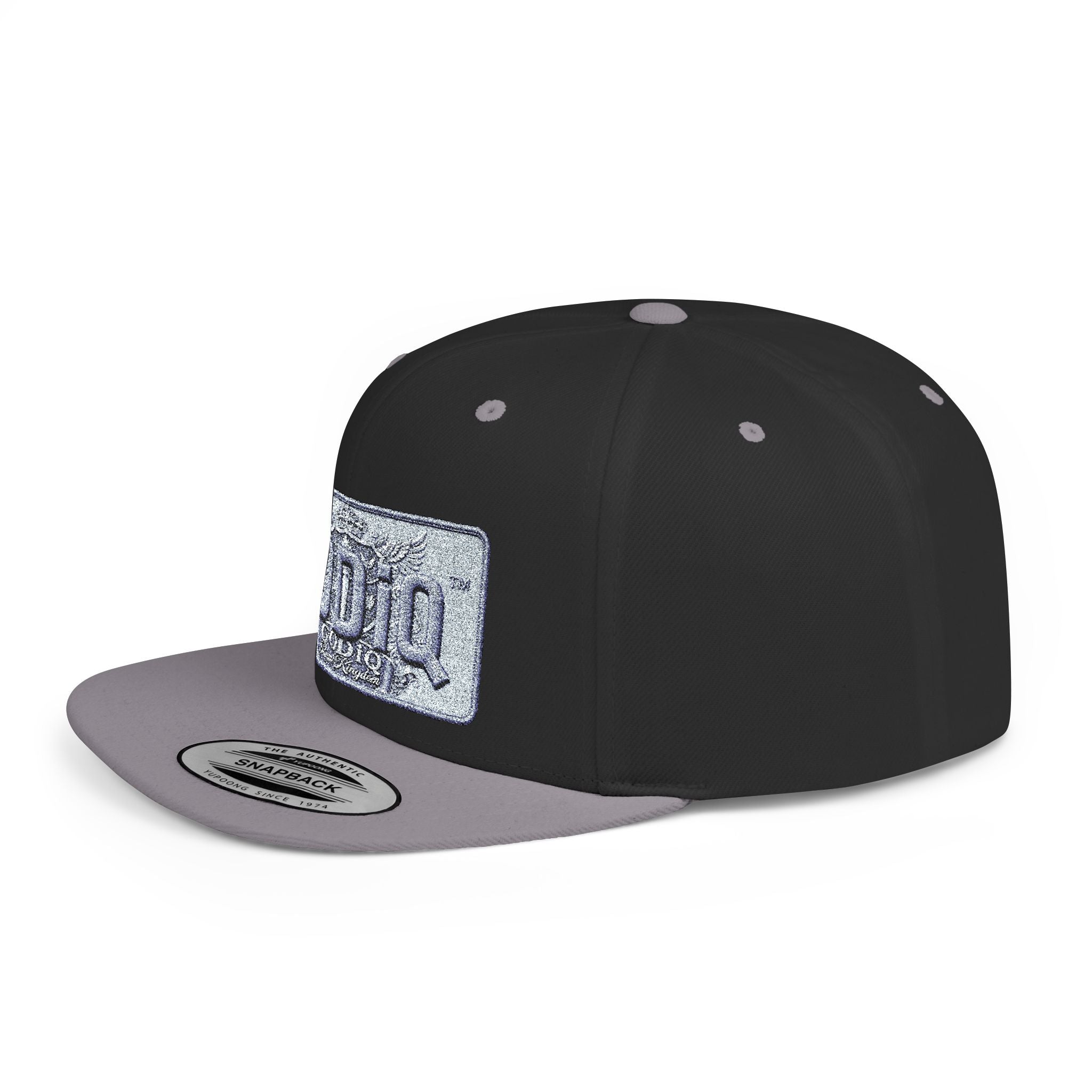 GODiQ Royal Kingdom™ Urban Armor Wear™ Sparkle Sequin GODiQ™ Patch Flat Bill Snapback | Luxury Christian Streetwear Cap