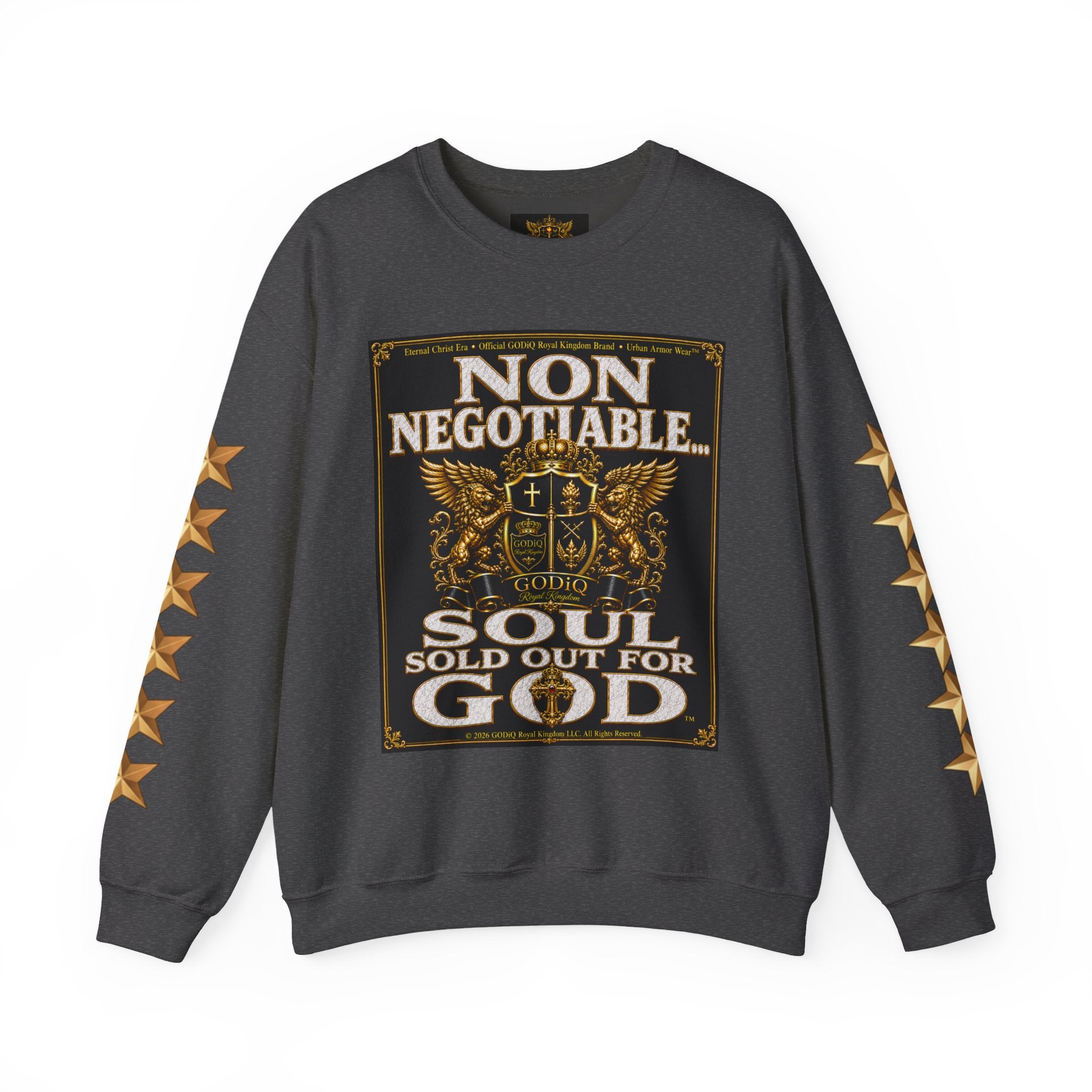 Faith Statement Sweatshirt - "Non Negotiable: Soul Sold Out For God" Crewneck