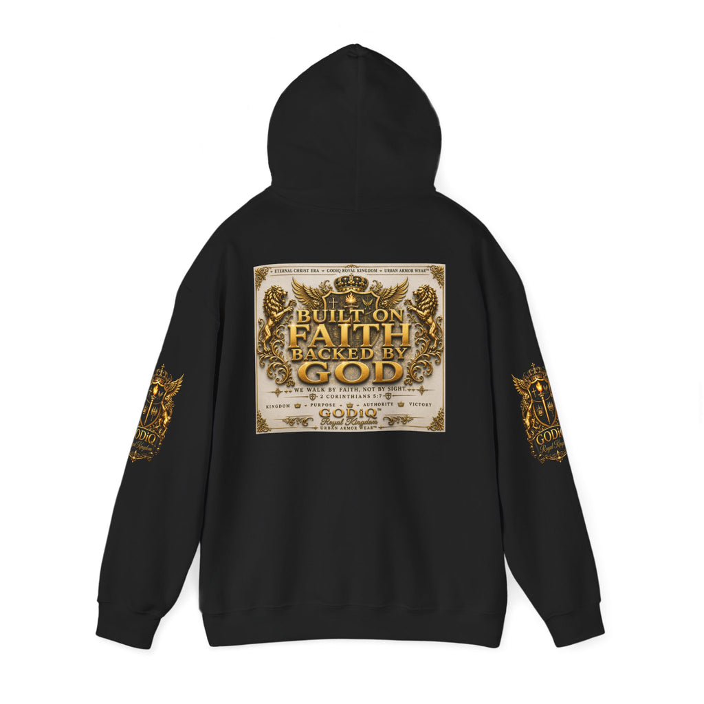 GODiQ™ Royal Kingdom Signature Crest Hoodie – Urban Armor Wear™ Luxury Christian Hoodie | Premium Faith Streetwear Christian Streetwear