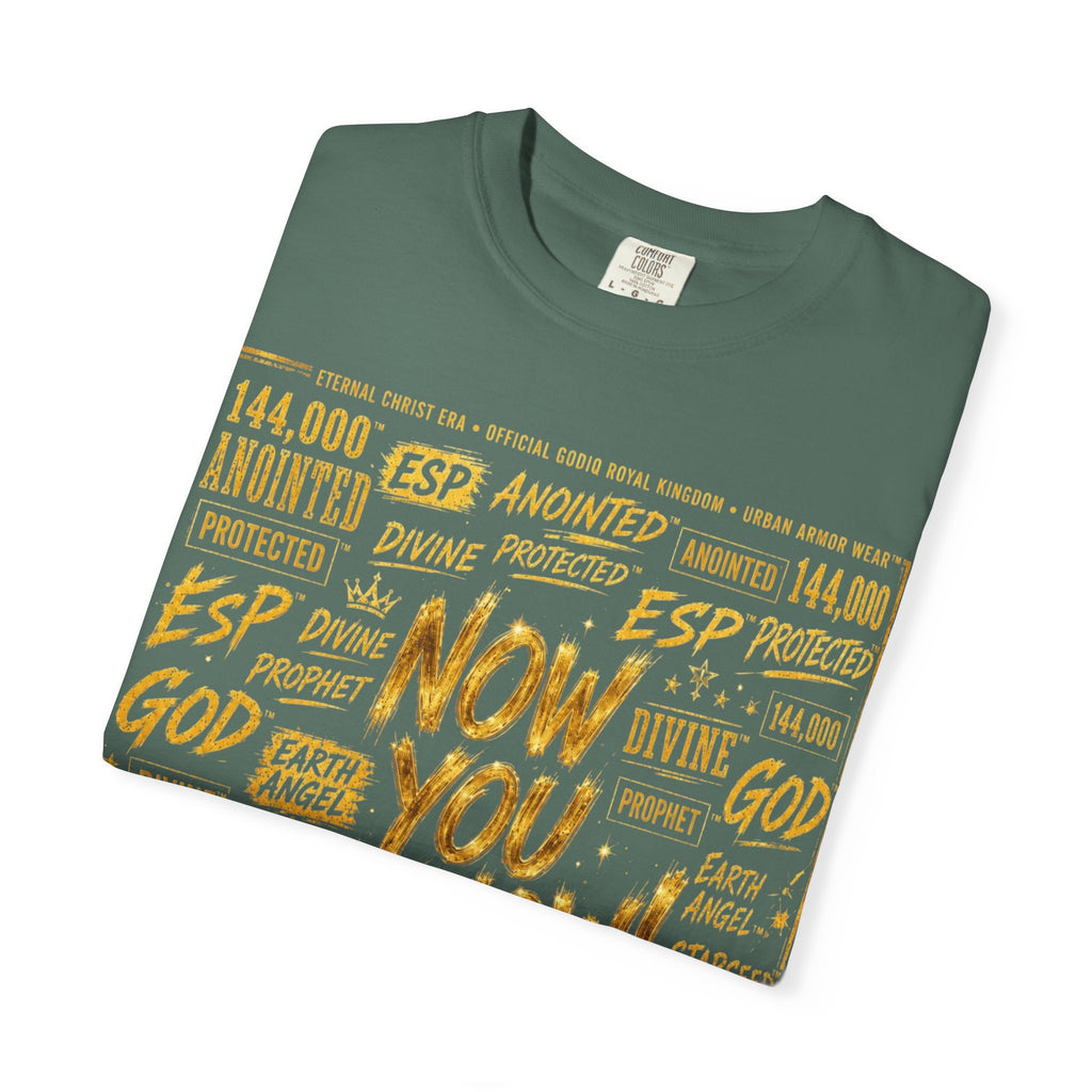 GODiQ Royal Kingdom™ Urban Armor Wear – "Now You Know" 18K Gold Graphic Unisex T-shirt