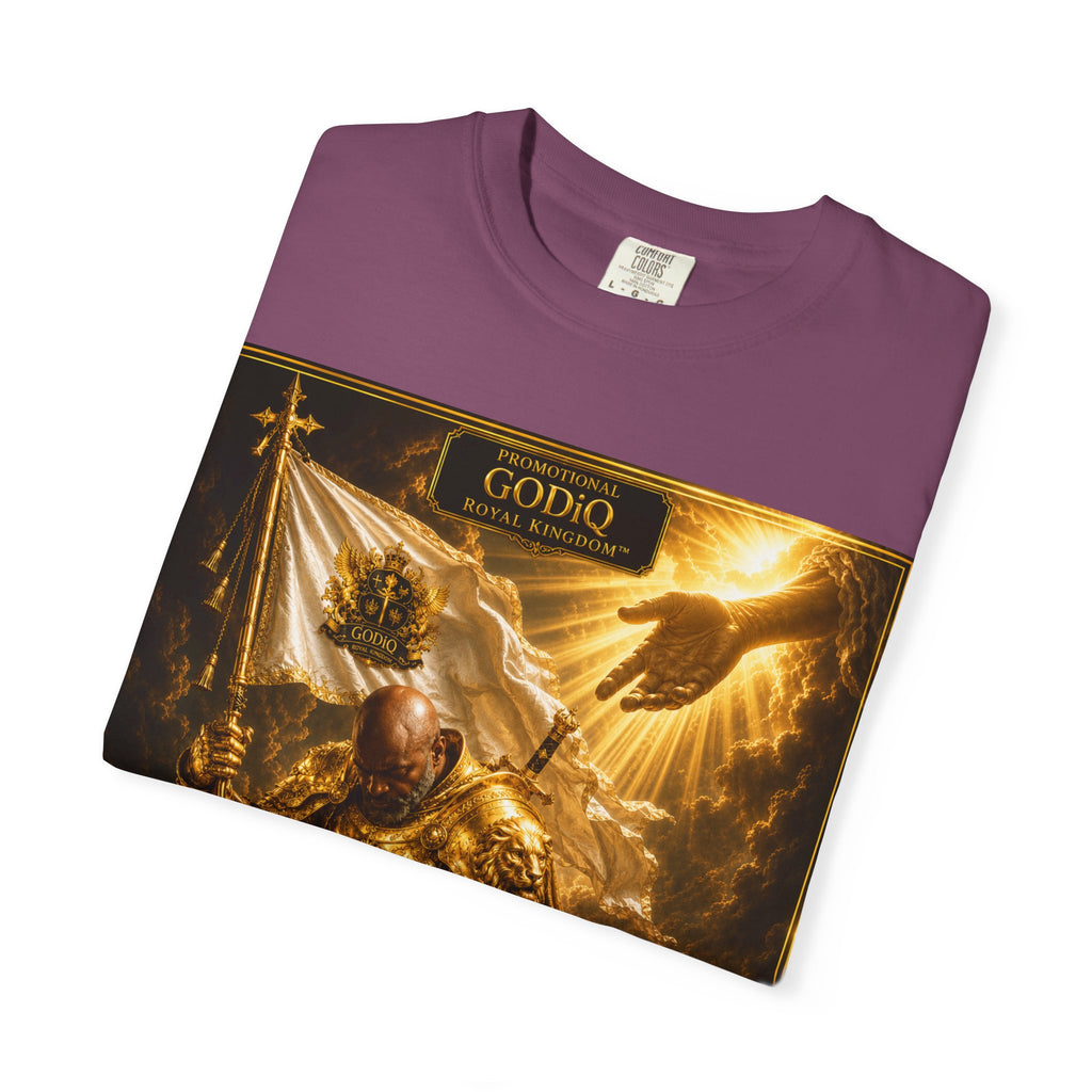 GODiQ Royal Kingdom™ "Navigating to Glory" Christian Book Cover T-Shirt – Premium Inspirational Author Tee | Sir Ron J. Brown Prophetic Memoir | Comfort Colors® 1717