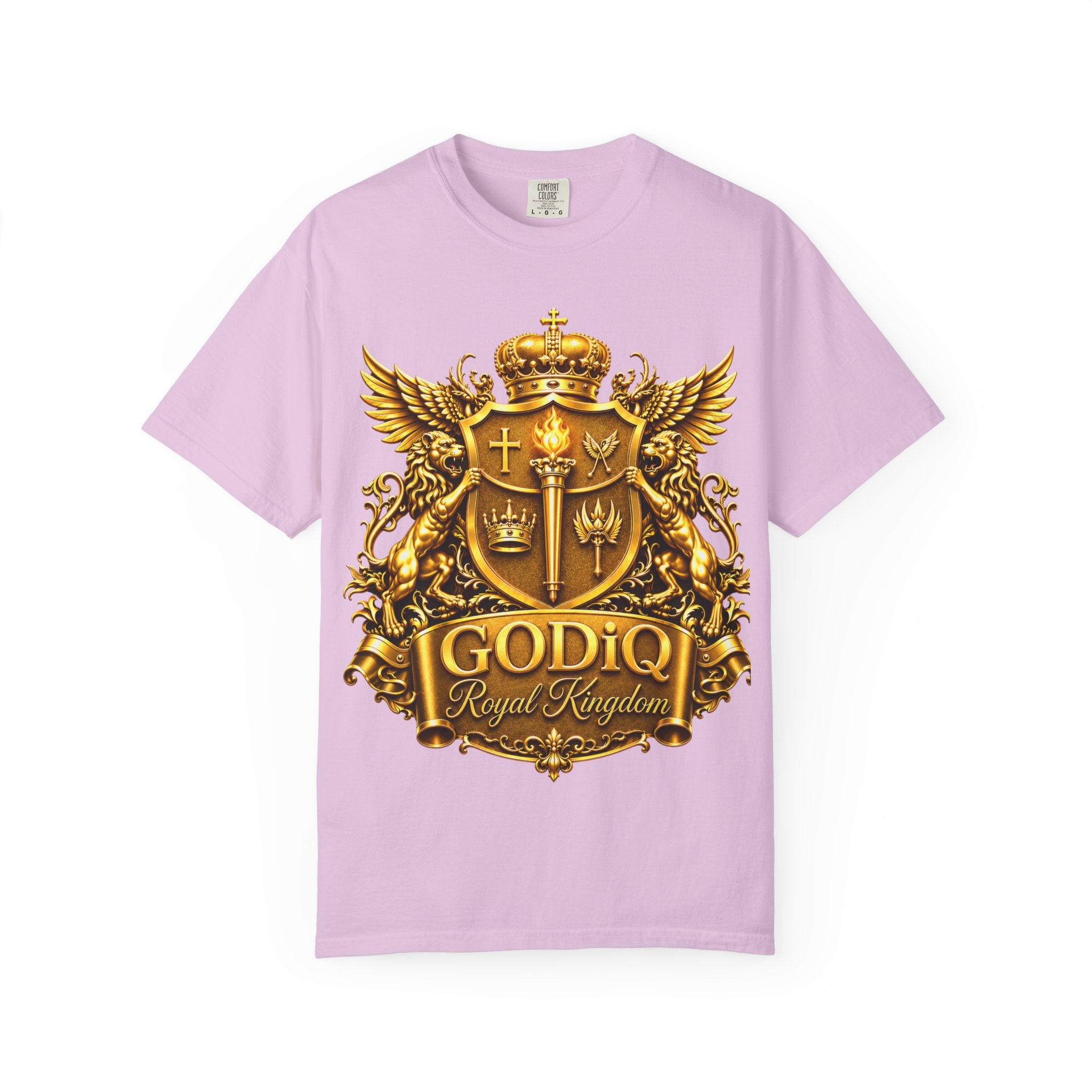 GODiQ™ Royal Crest T-Shirt – Urban Armor™ Premium Christian Faith Graphic Tee | Luxury Kingdom Apparel
