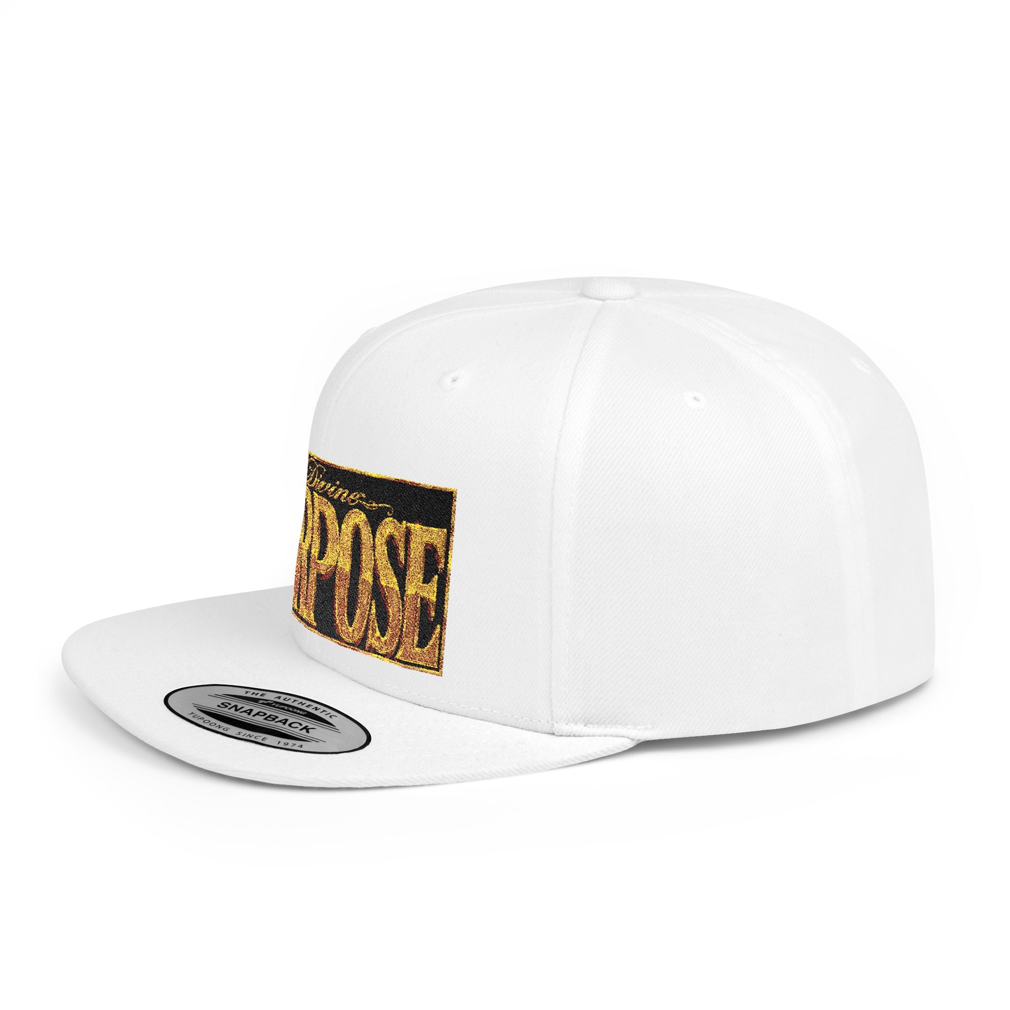 GODiQ Royal Kingdom™ Divine Purpose™ Snapback Hat – "PURPOSE" Premium Flat Bill Cap | Luxury Christian Streetwear | Urban Armor Wear™ Kingdom Identity Hat