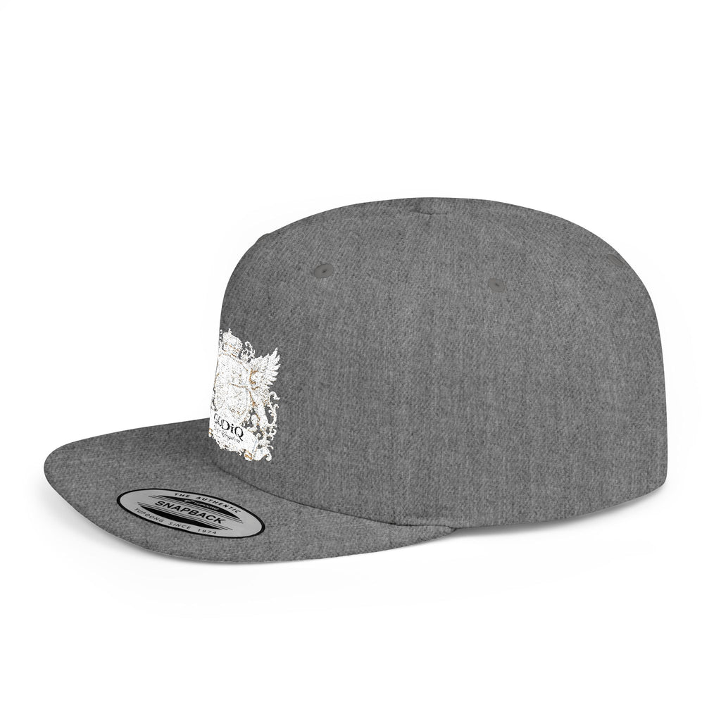 GODiQ Pearl Crest Hat Luxury Pearl Satin White Heritage Crest Cap| Premium Christian Streetwear