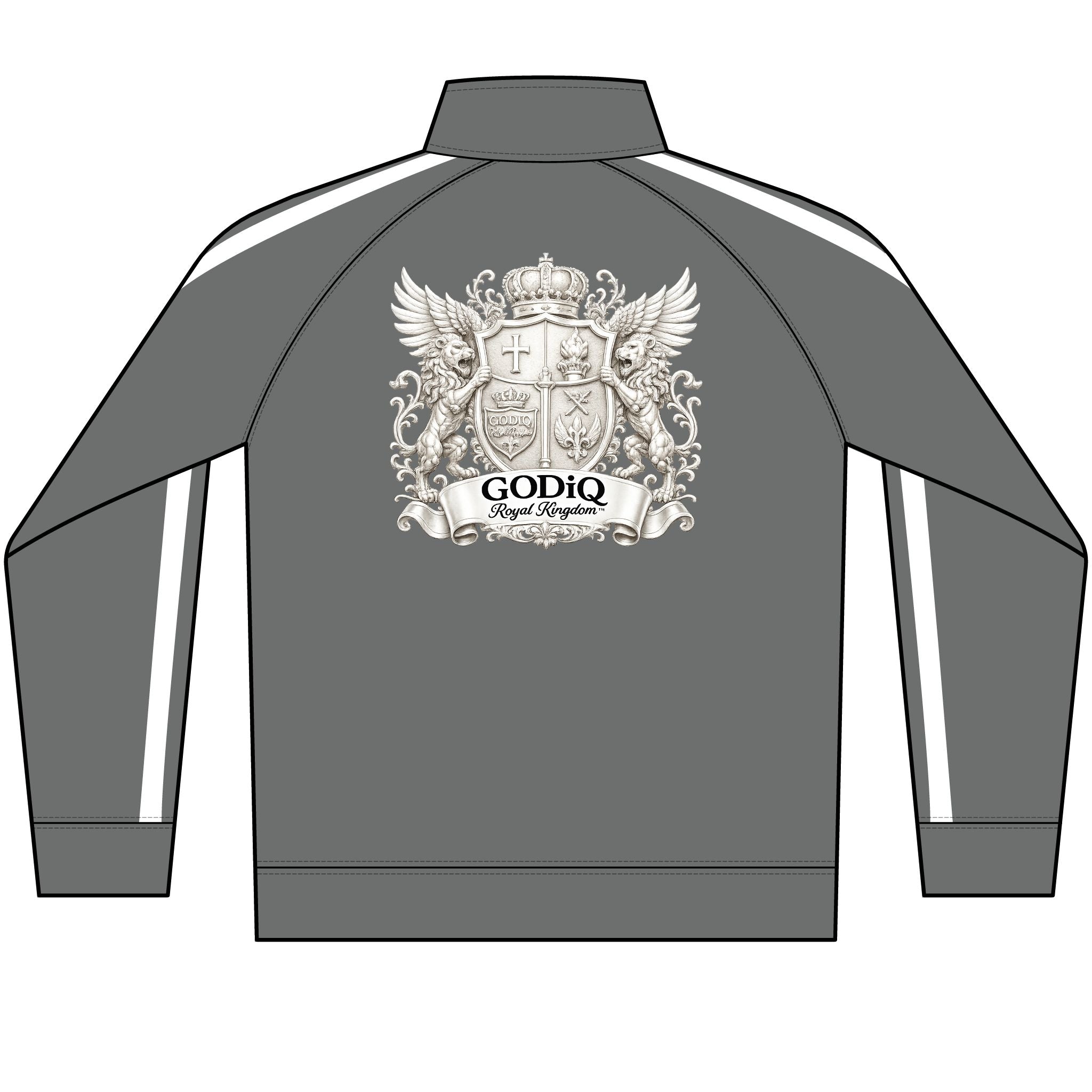 GODiQ Men's Lightweight Poly-Tech Full-Zip Track Jacket