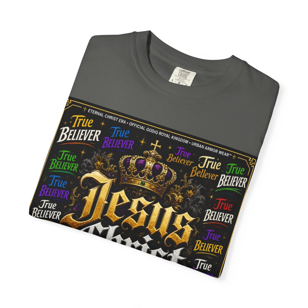 GODiQ Royal Kingdom - Urban Armor Collection - Jesus Christ Crown Graphic T‑Shirt