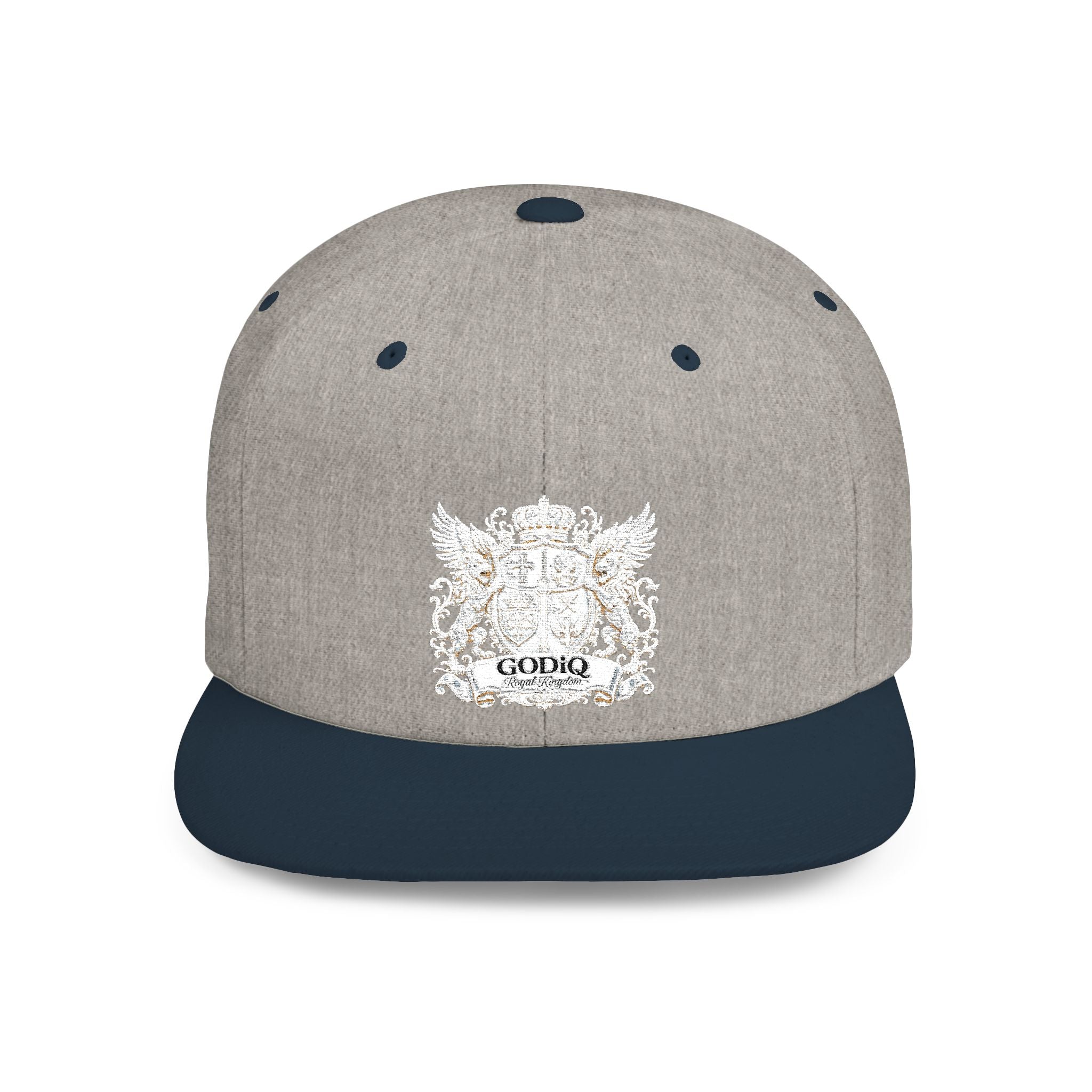 GODiQ Pearl Crest Hat Luxury Pearl Satin White Heritage Crest Cap| Premium Christian Streetwear