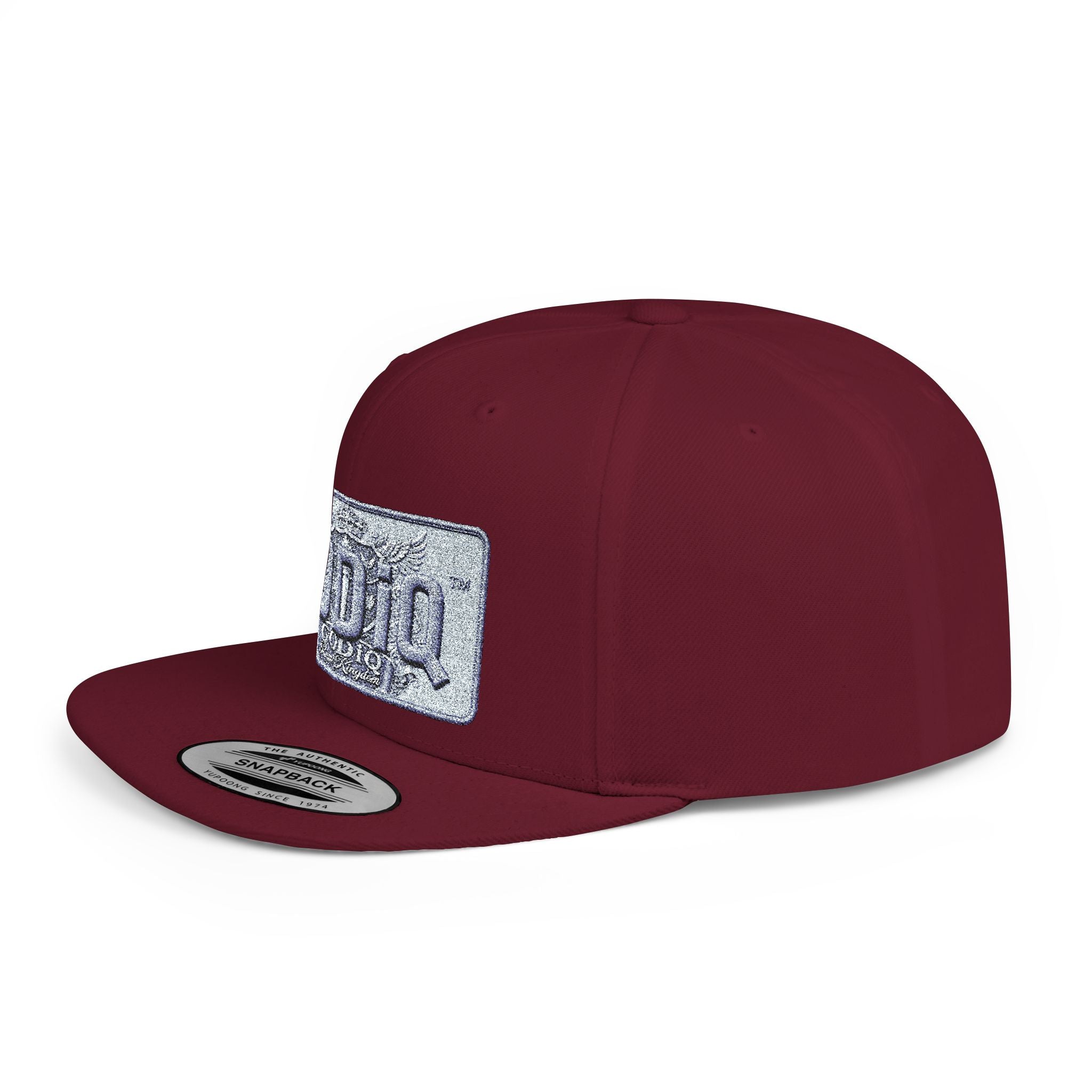 GODiQ Royal Kingdom™ Urban Armor Wear™ Sparkle Sequin GODiQ™ Patch Flat Bill Snapback | Luxury Christian Streetwear Cap