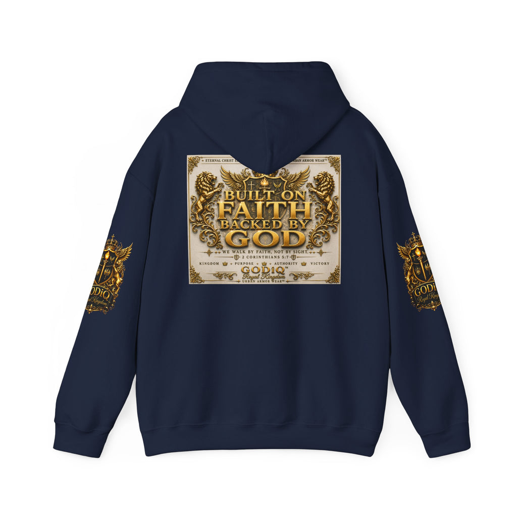 GODiQ™ Royal Kingdom Signature Crest Hoodie – Urban Armor Wear™ Luxury Christian Hoodie | Premium Faith Streetwear Christian Streetwear