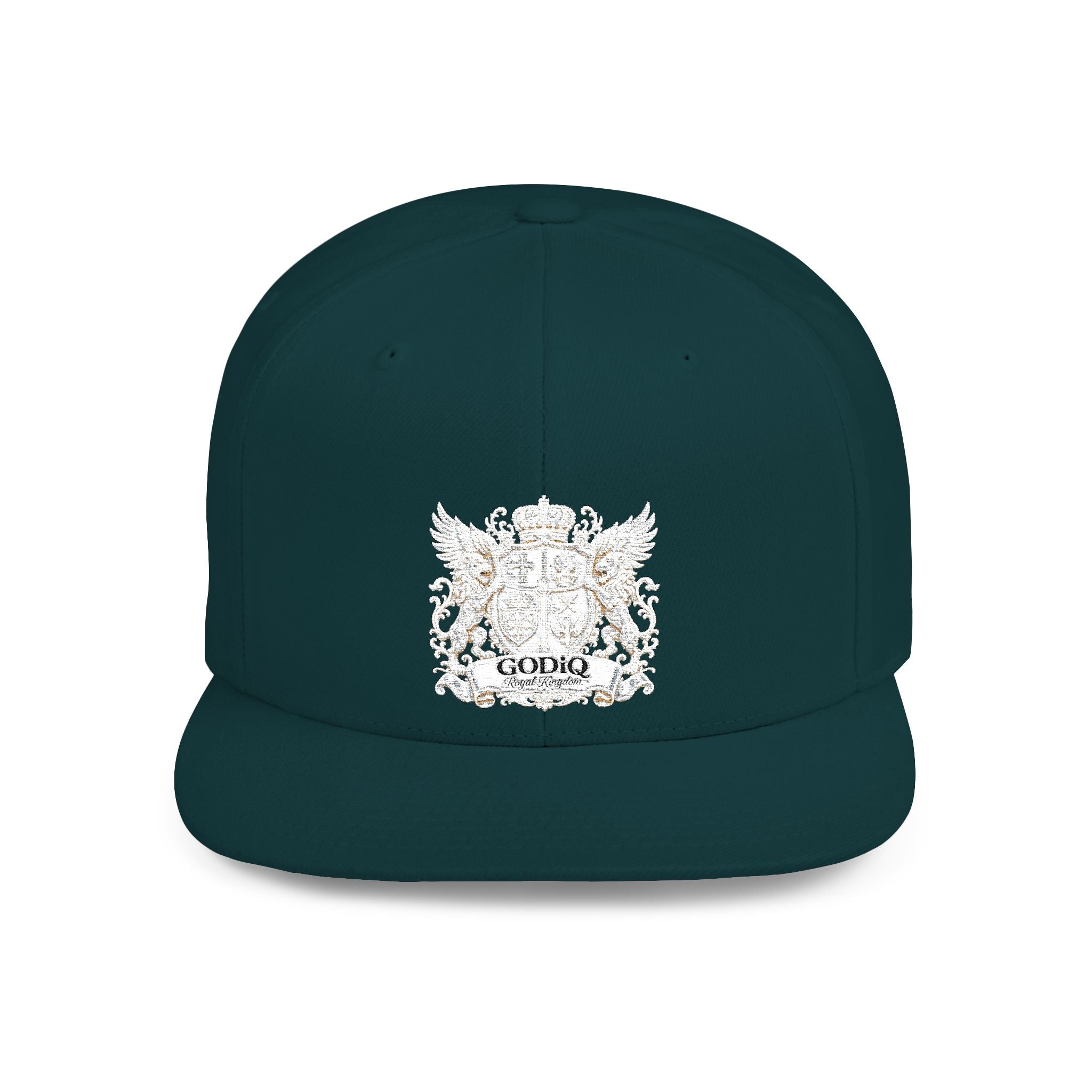 GODiQ Pearl Crest Hat Luxury Pearl Satin White Heritage Crest Cap| Premium Christian Streetwear