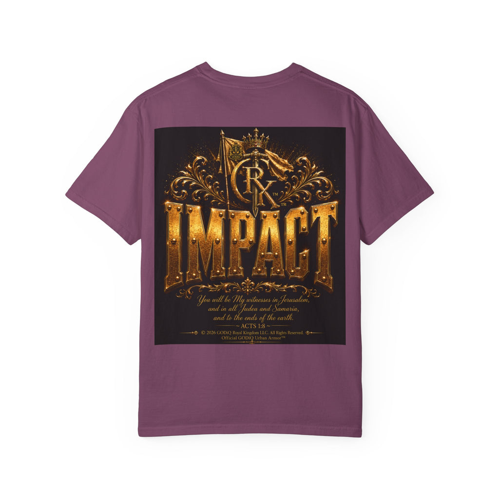 Legendary Impact™ Graphic T-Shirt – Luxury Christian Streetwear | Premium Garment-Dyed Heavyweight Tee | GODiQ Urban Armor™